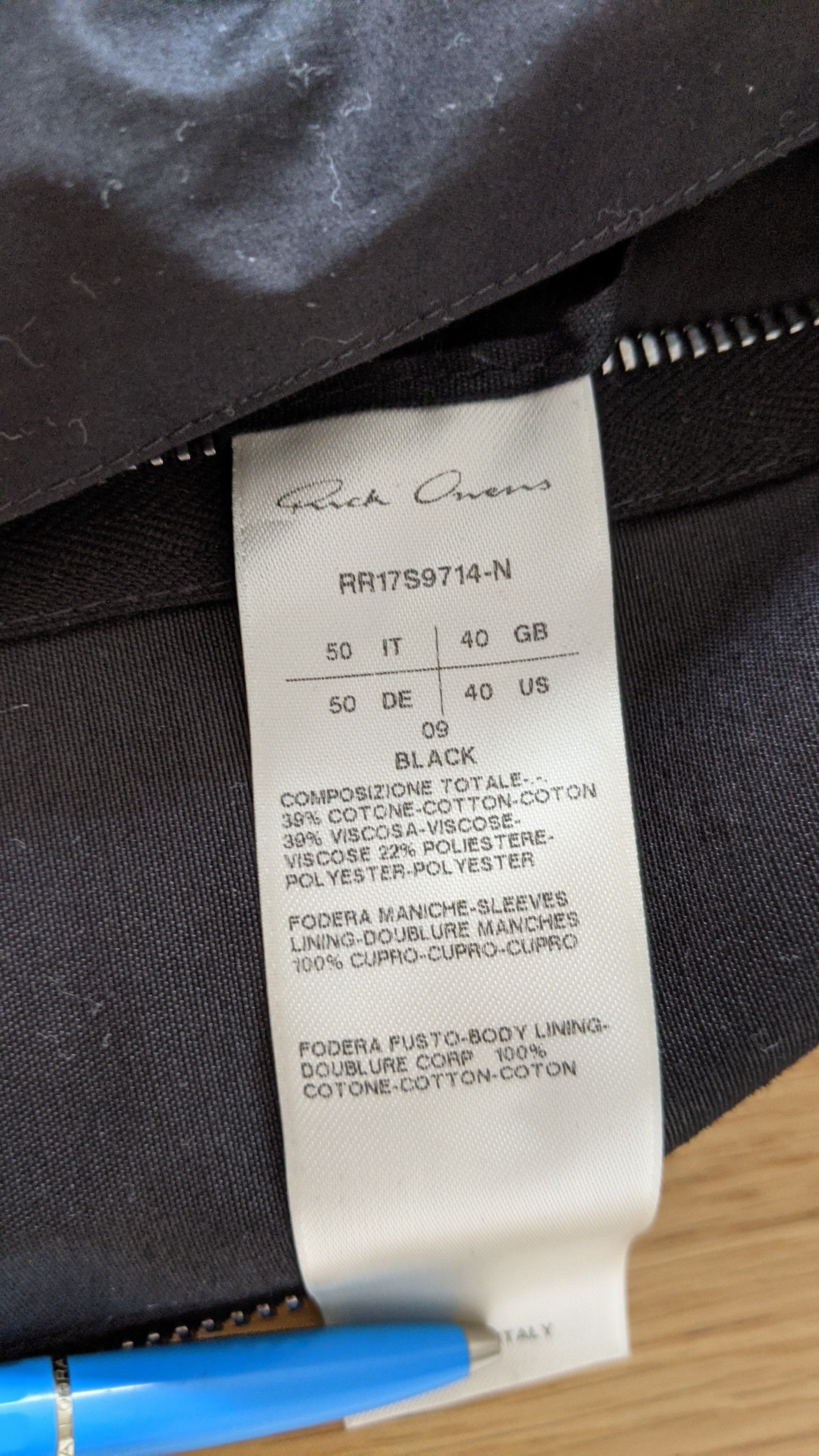 Rick Owens Brother Wedge Jacket SS17 Size US M / EU 48-50 / 2 - 8 Thumbnail