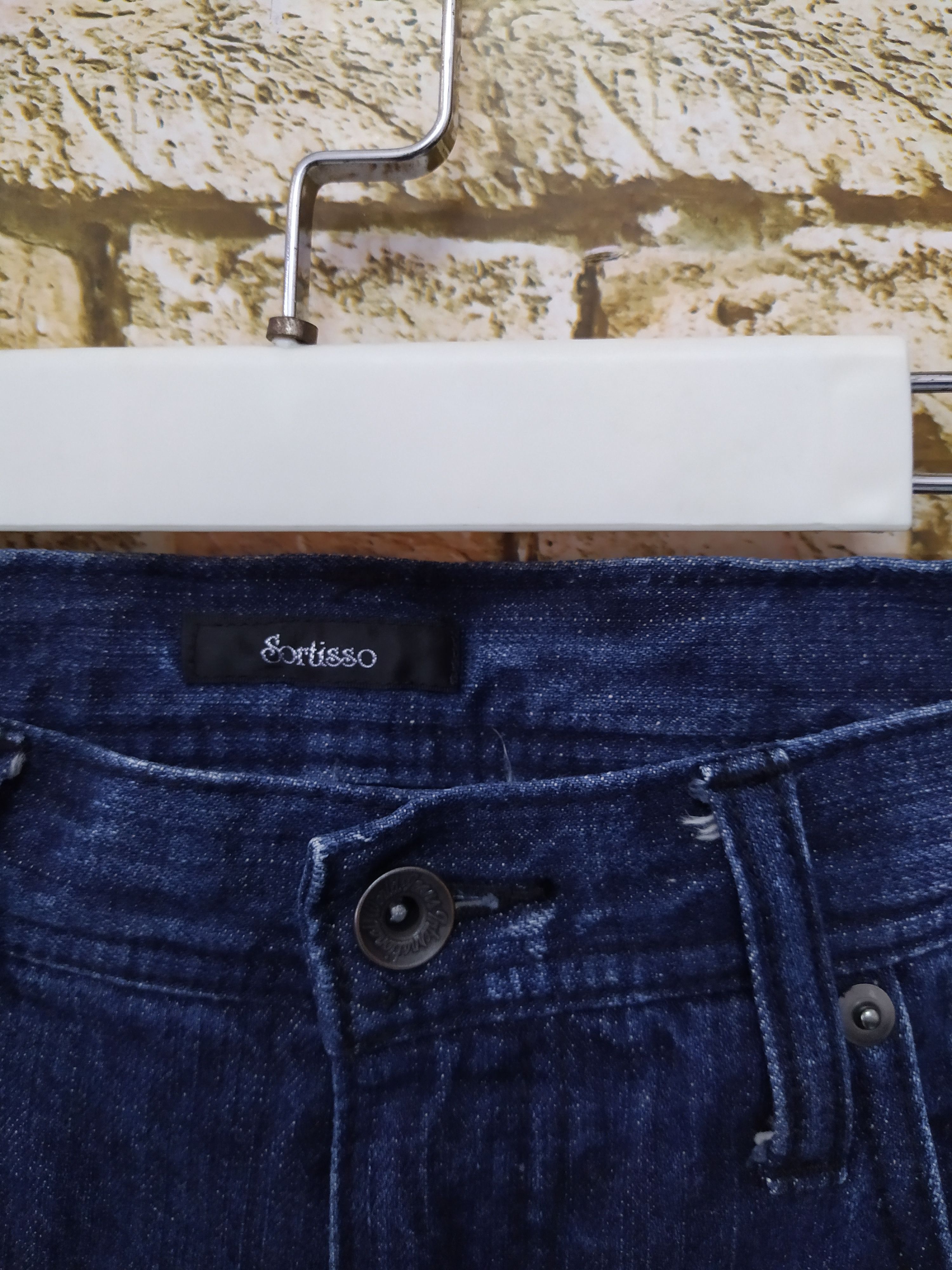 Japanese Brand SORTISSO JAPAN DIRT PAINT DENIM (B879) Size US 35 - 5 Thumbnail