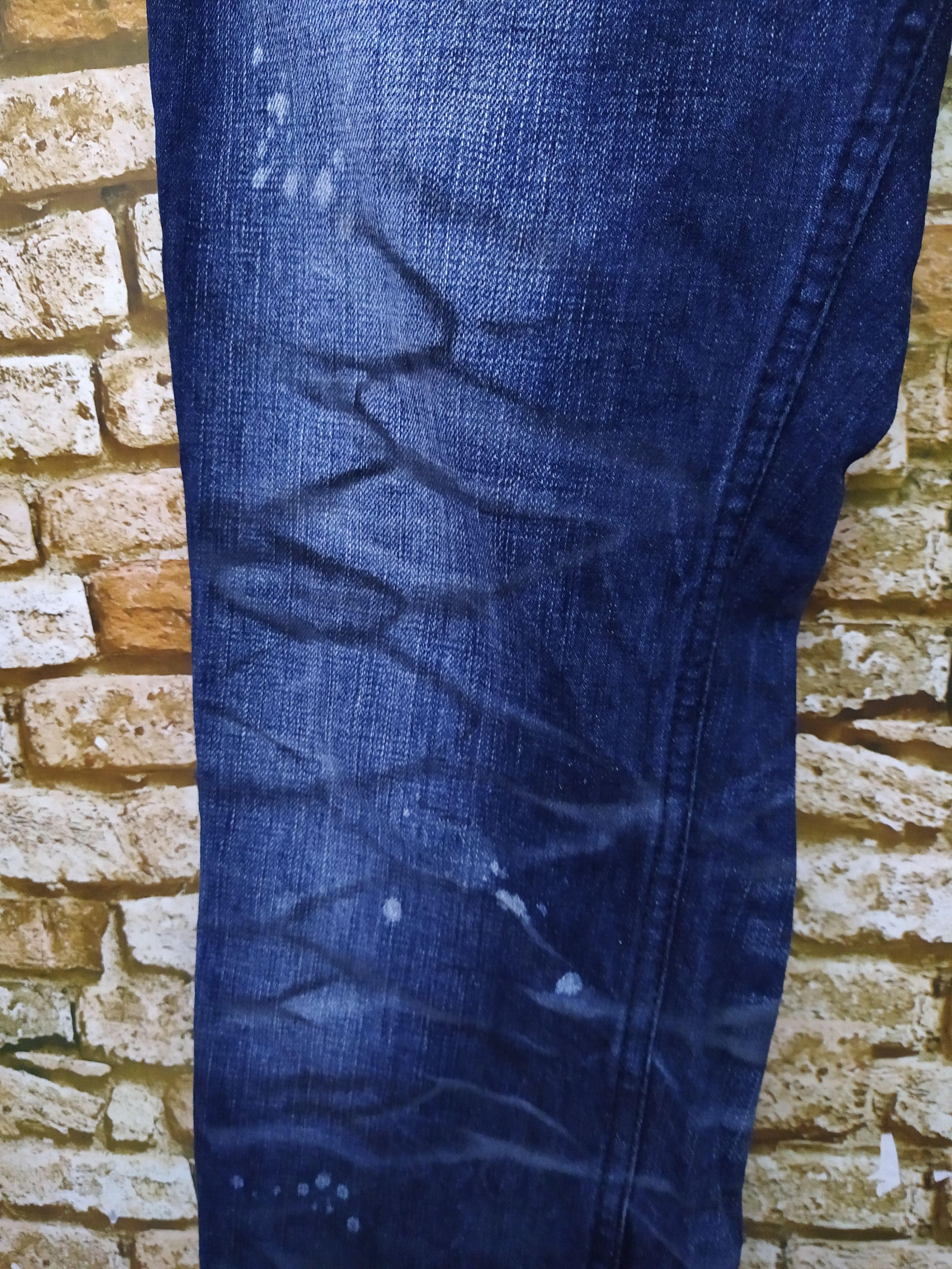 Japanese Brand SORTISSO JAPAN DIRT PAINT DENIM (B879) Size US 35 - 3 Thumbnail