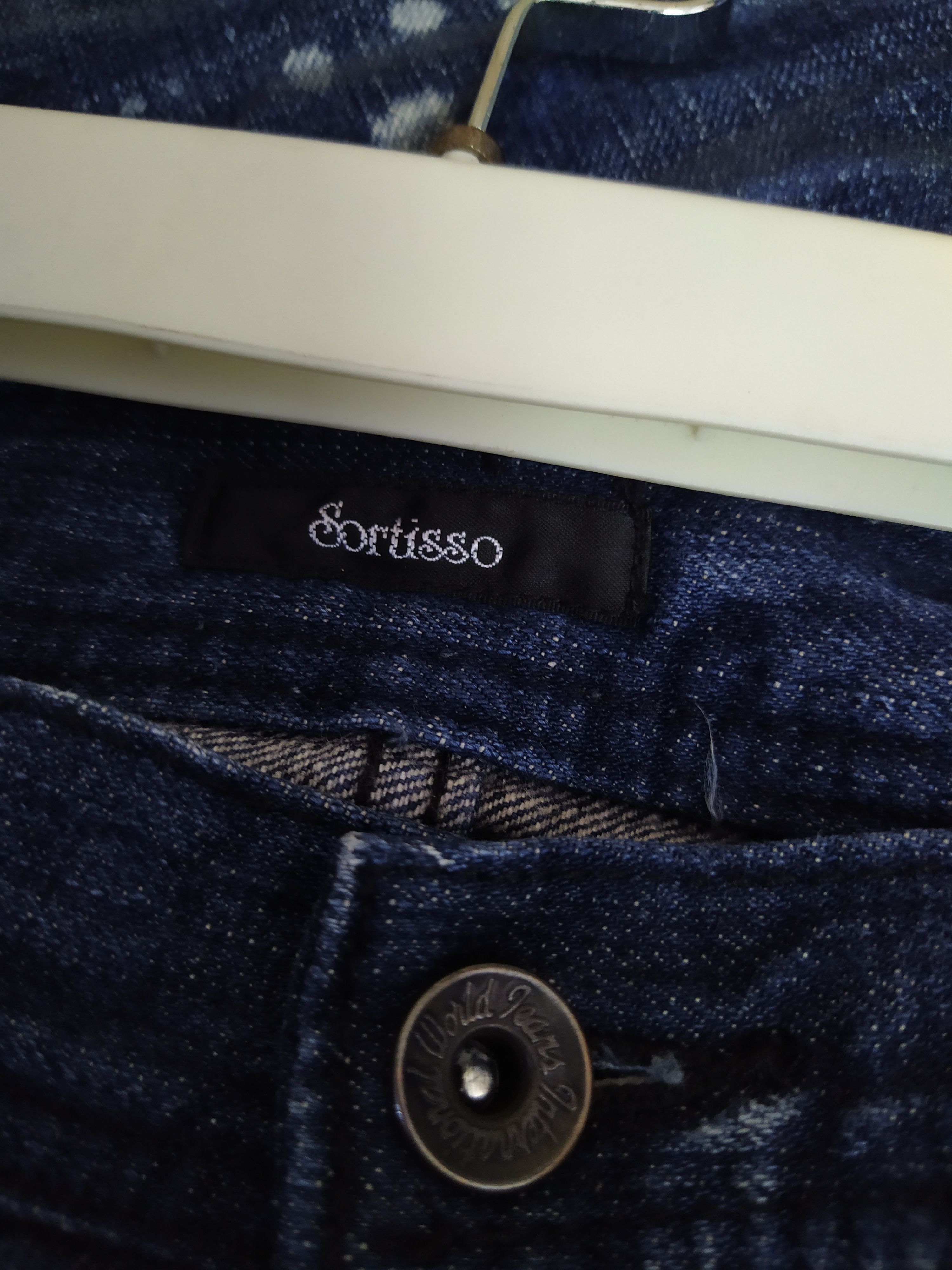 Japanese Brand SORTISSO JAPAN DIRT PAINT DENIM (B879) Size US 35 - 8 Thumbnail