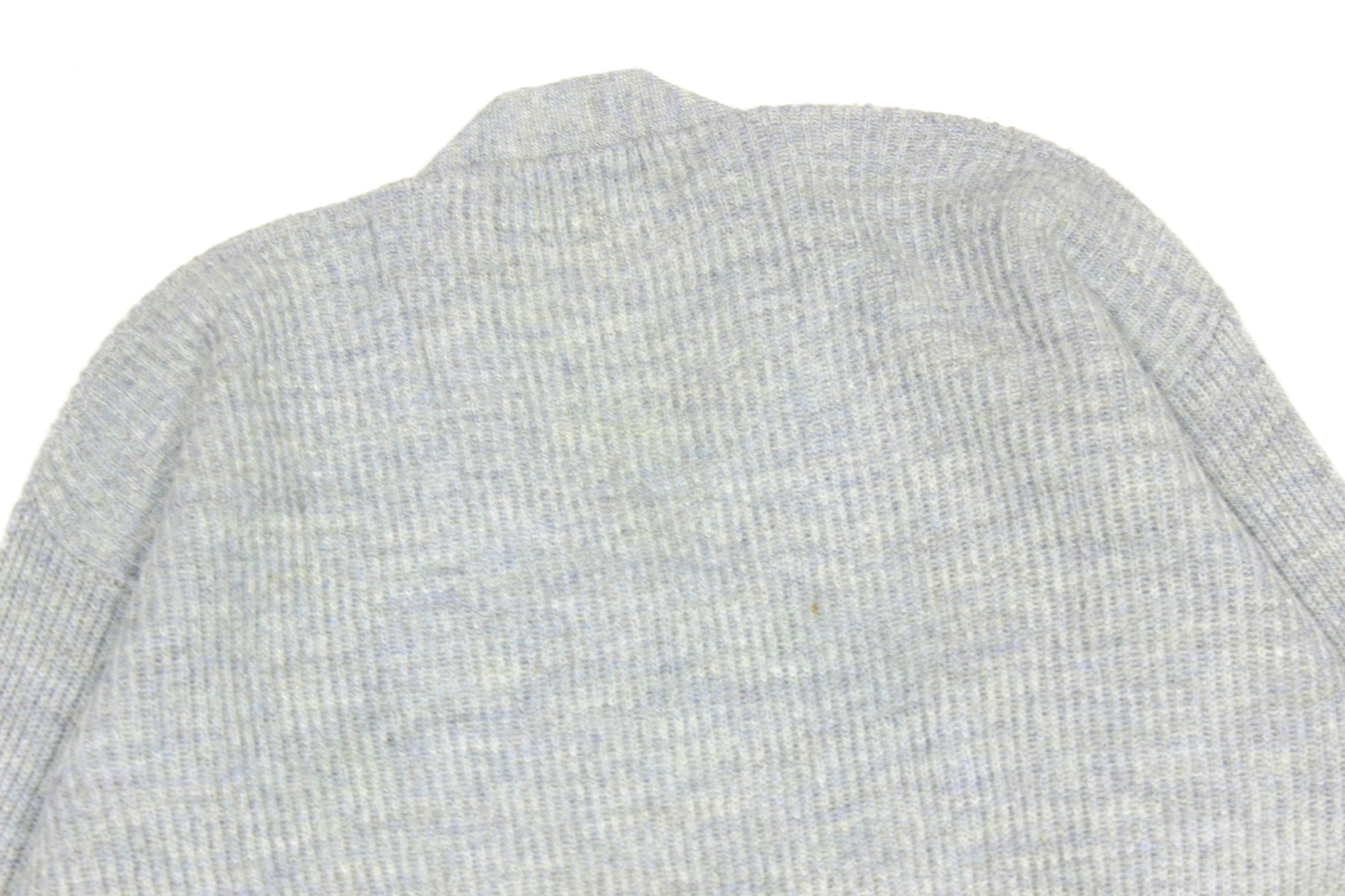 Emporio Armani 90S Big Logo Wool Ribbed Sweater Vintage Size US S / EU 44-46 / 1 - 5 Thumbnail