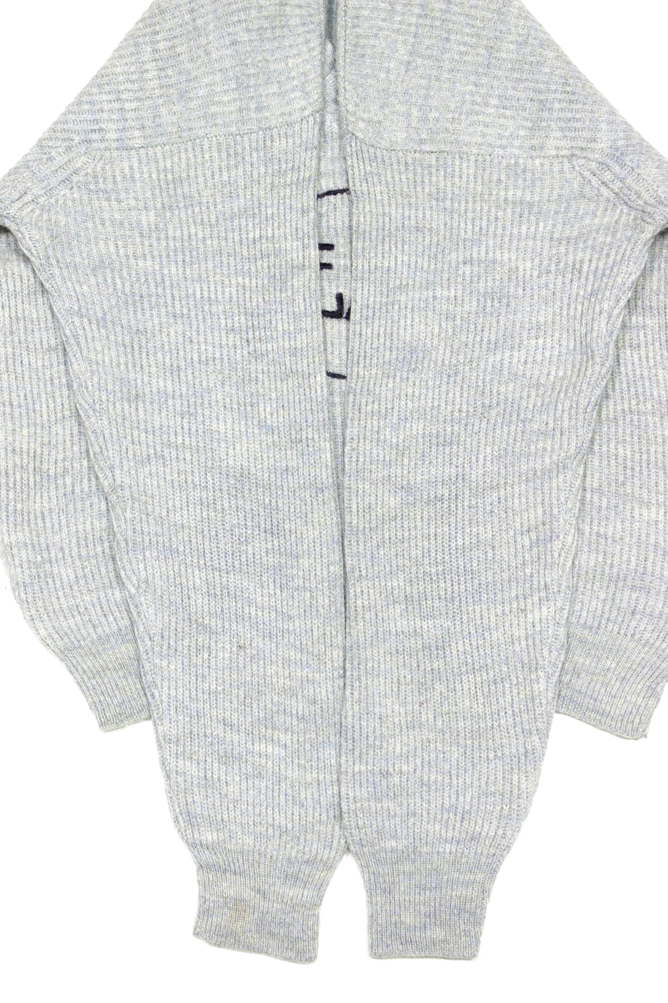 Emporio Armani 90S Big Logo Wool Ribbed Sweater Vintage Size US S / EU 44-46 / 1 - 6 Thumbnail