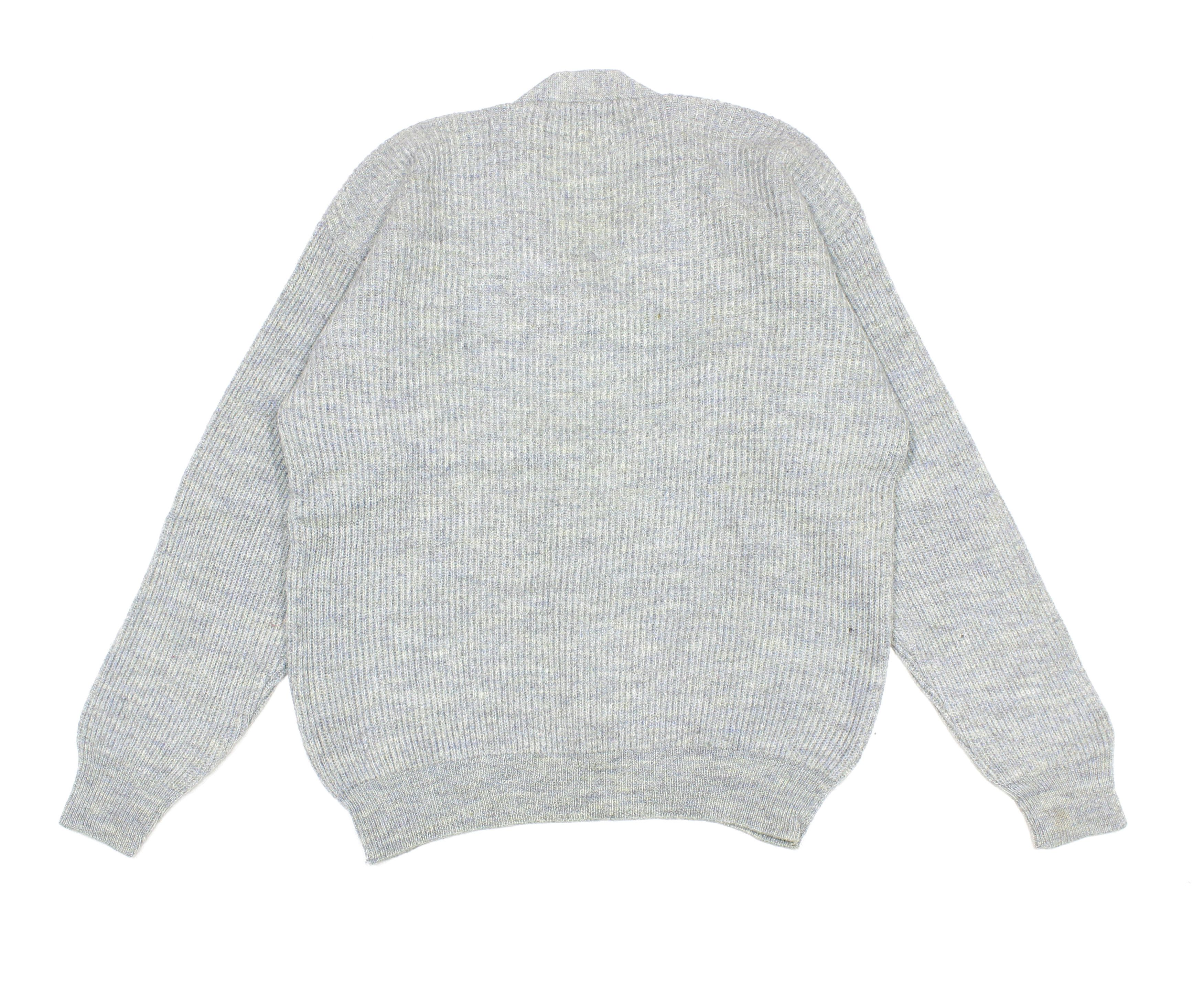 Emporio Armani 90S Big Logo Wool Ribbed Sweater Vintage Size US S / EU 44-46 / 1 - 2 Thumbnail