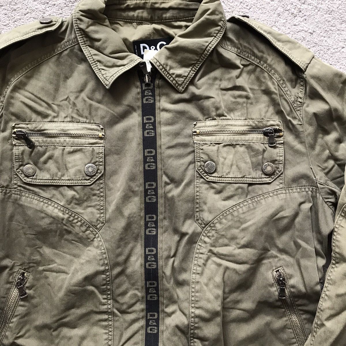 ジャケット・アウター archive DOLCE&GABBANA military jacket Dolce Gabbana 2003 Archive Military Parachute Goggle Window