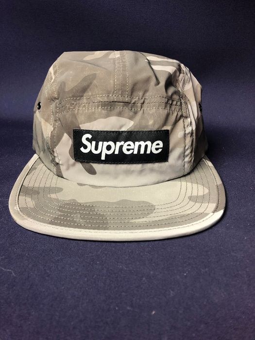 supreme reflective camo cap