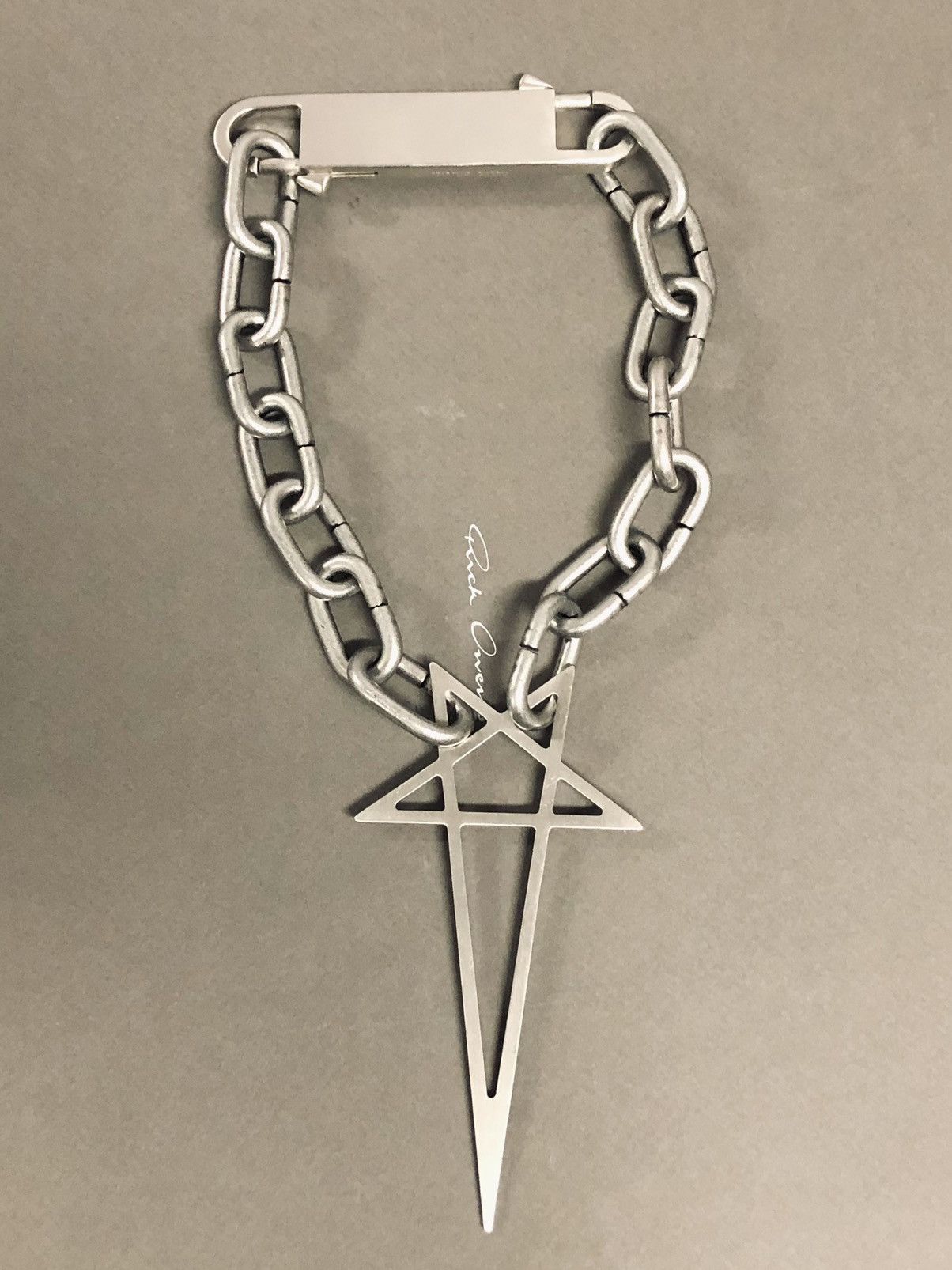 Rick Owens SS20 TECUATL PENTAGRAM CHOKER | Grailed