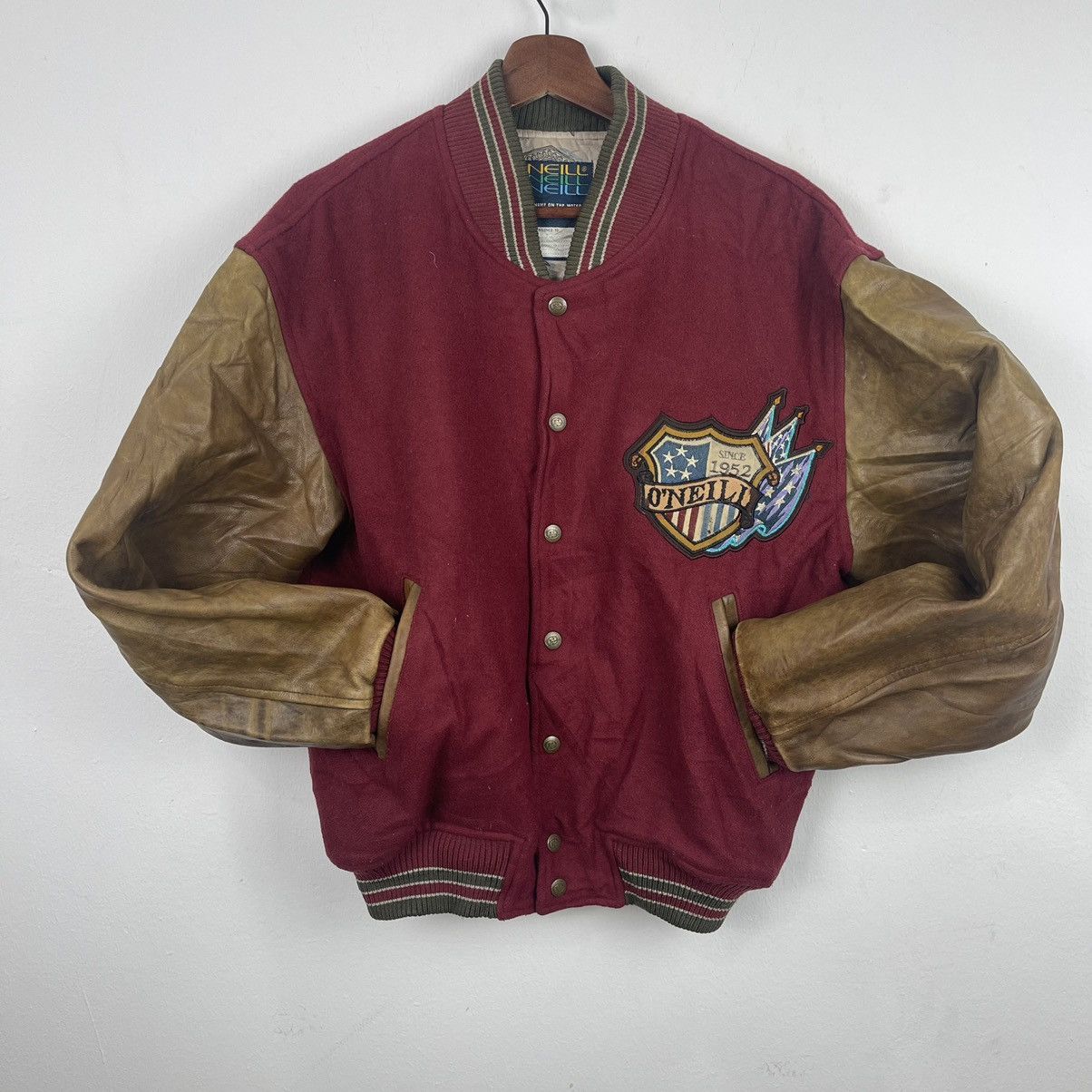 O'Neill Vintage Oniell Santa Cruz Varsity Jacket Size US L / EU 52-54 / 3 - 5 Thumbnail