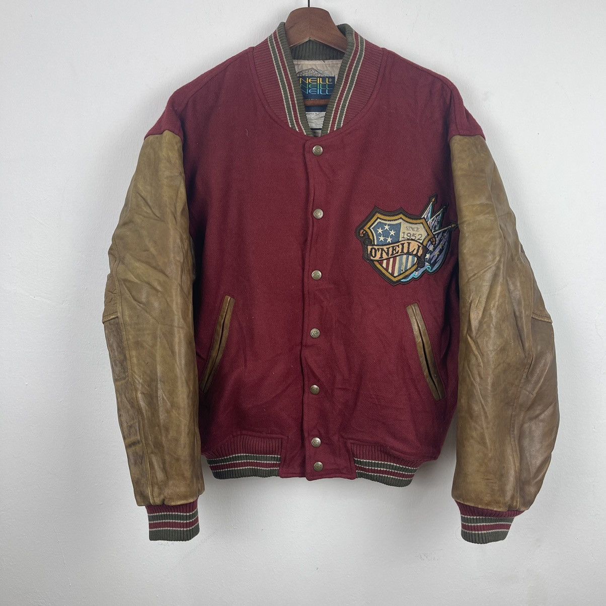 O'Neill Vintage Oniell Santa Cruz Varsity Jacket Size US L / EU 52-54 / 3 - 2 Thumbnail