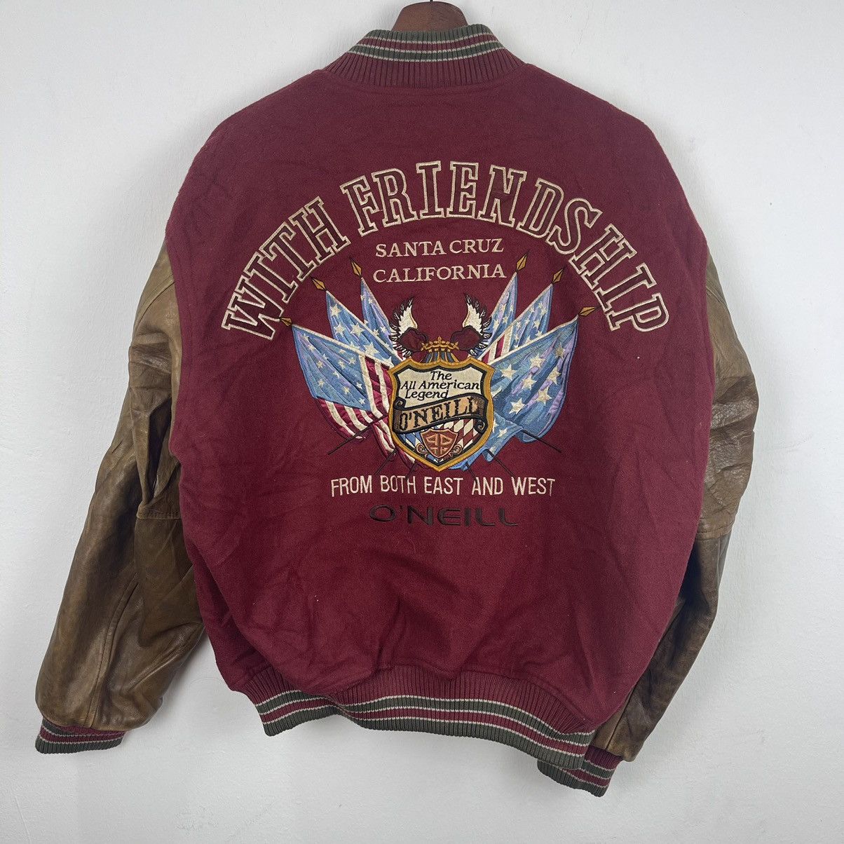 O'Neill Vintage Oniell Santa Cruz Varsity Jacket Size US L / EU 52-54 / 3 - 1 Thumbnail