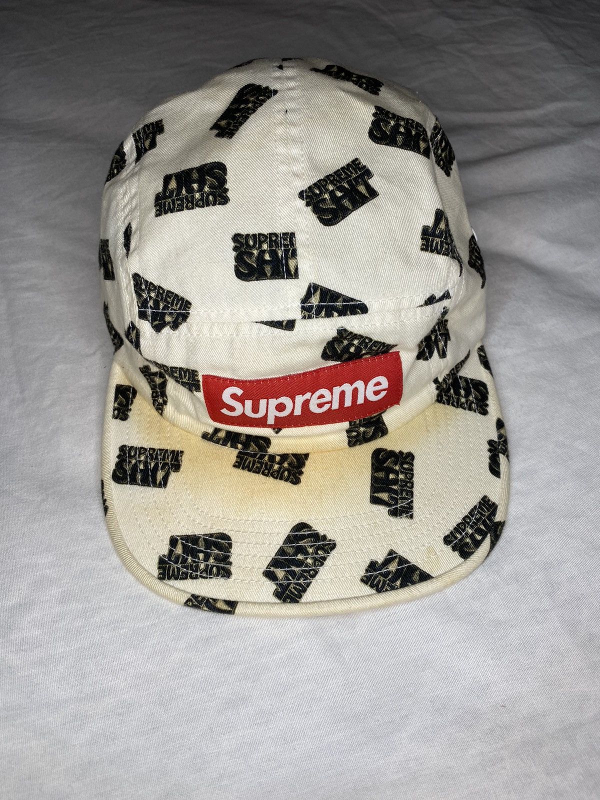 Supreme Supreme Shit All Over Print Camp Cap Grailed