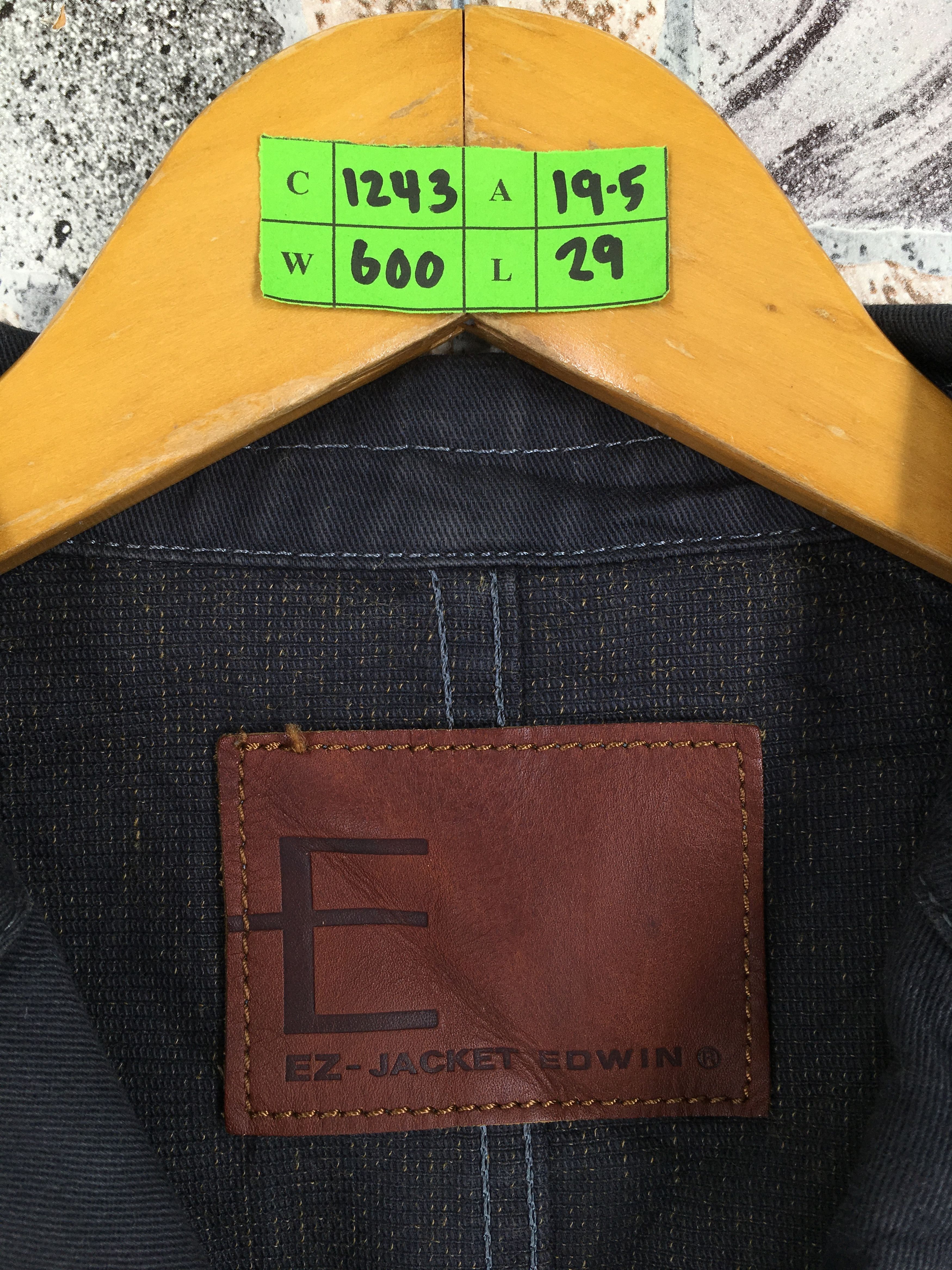 Edwin × Vintage Vintage 80's EDWIN Jeans Jacket Blanket Workwear Denim Size US S / EU 44-46 / 1 - 3 Thumbnail