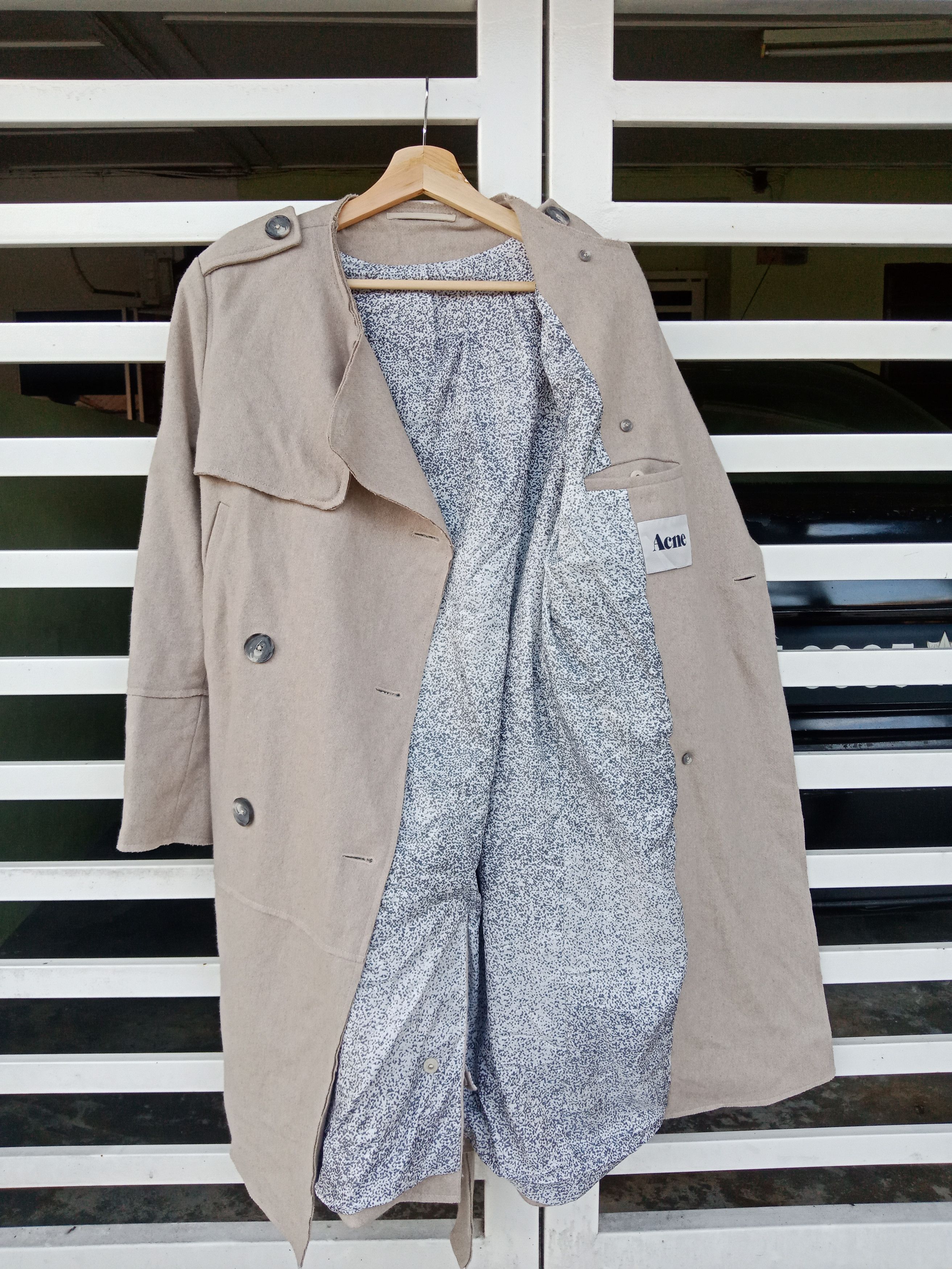Acne Studios Acne Studios AW12 Cary Raw Paw Double-Breasted Wool Coat Size US M / EU 48-50 / 2 - 3 Thumbnail