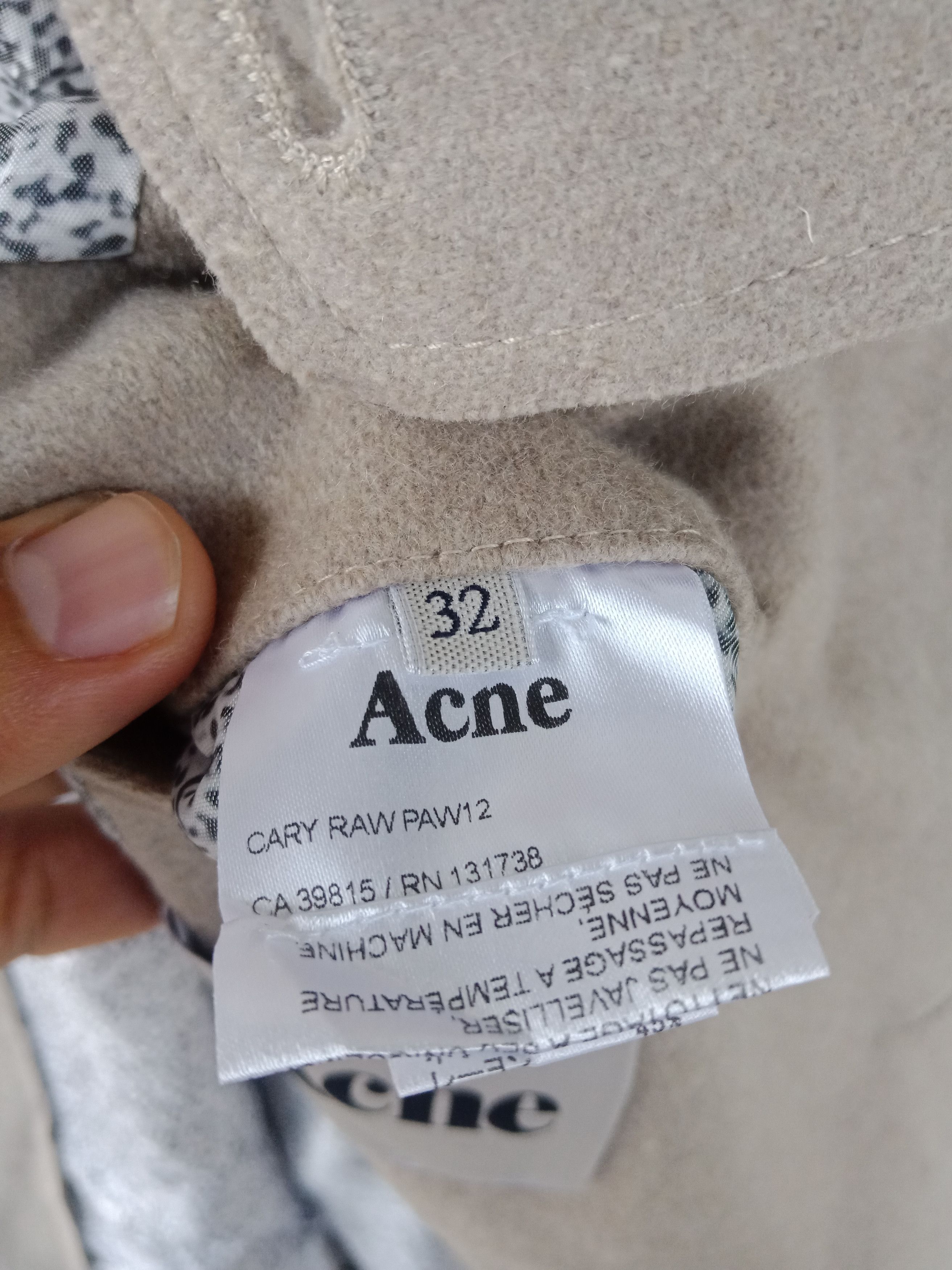 Acne Studios Acne Studios AW12 Cary Raw Paw Double-Breasted Wool Coat Size US M / EU 48-50 / 2 - 11 Thumbnail