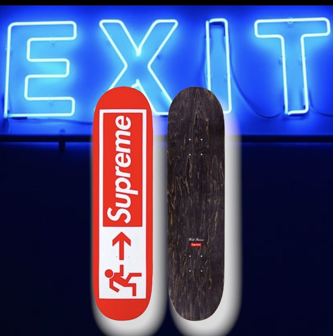 !Supreme EXIT スケートボード デッキ Supreme Exit Skateboard Deck Set