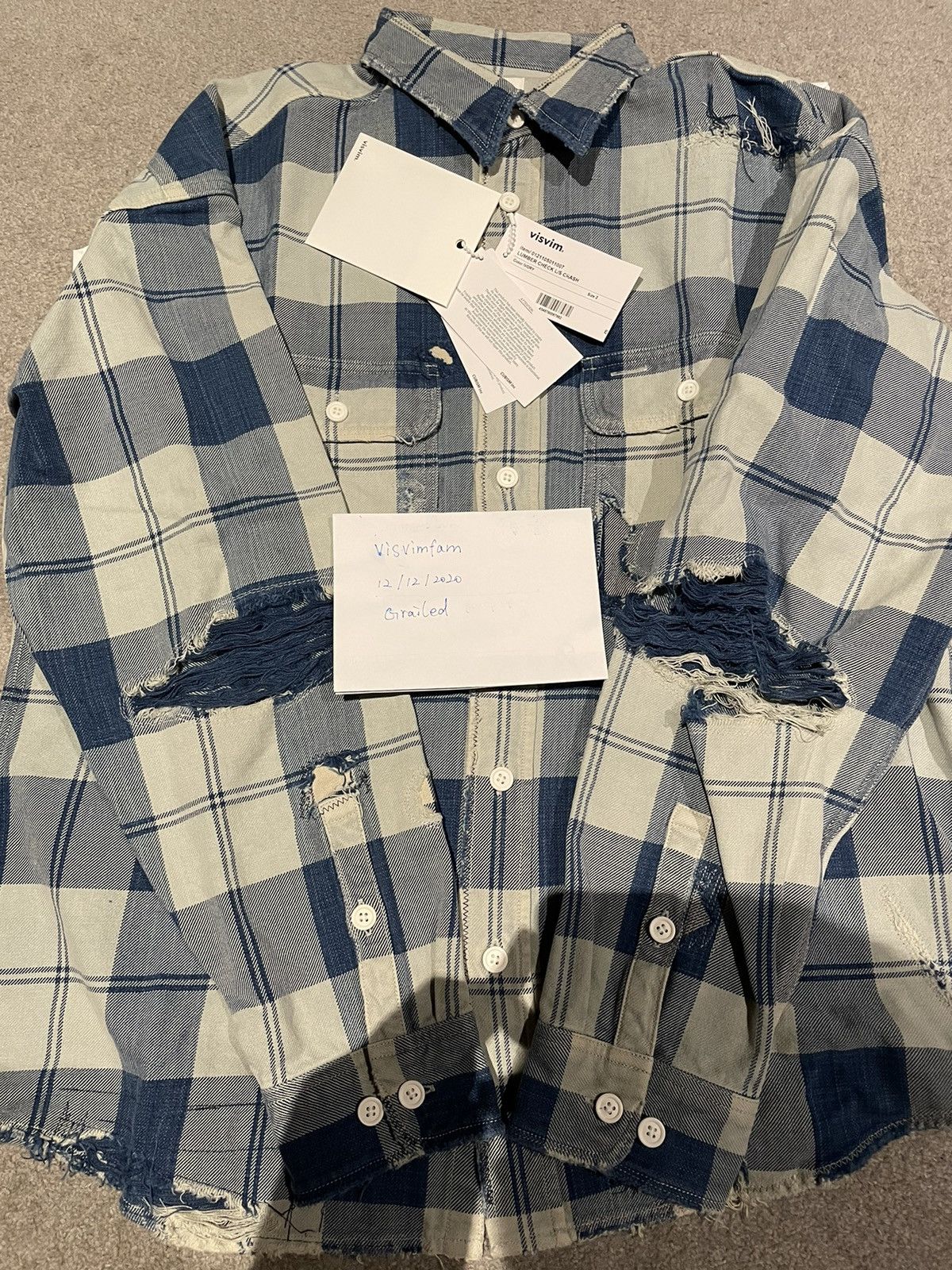 visvim ビズビム LUMBER CHECK L/S CRASH シャツ 2 - シャツ