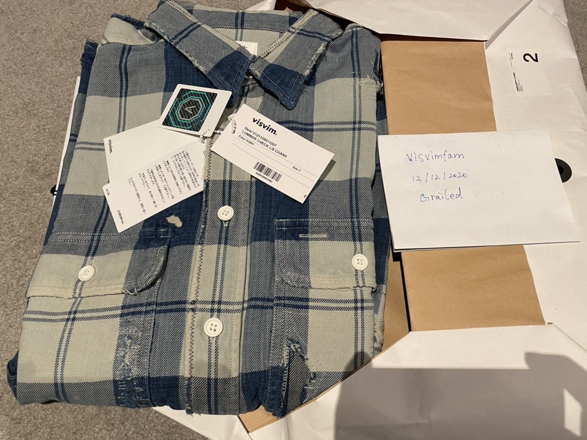 Visvim Visvim LUMBER CHECK L/S CRASH 21SS | Grailed