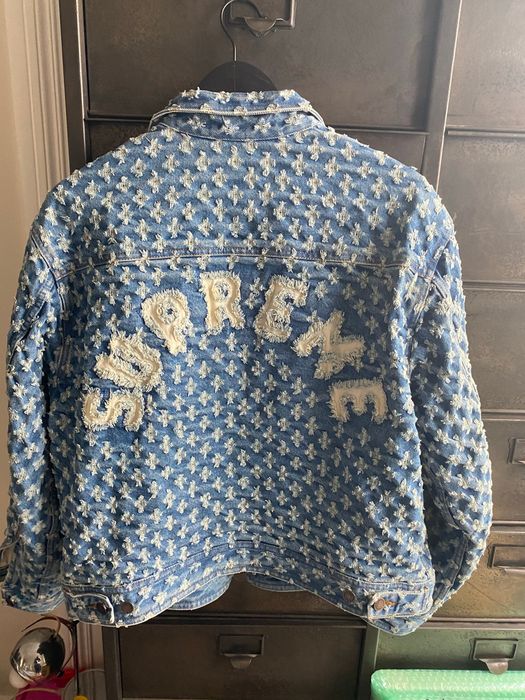 DropsByJay on X: Supreme Hole Punch Denim Trucker Jacket will also be  releasing this Thursday, April 30th.  / X