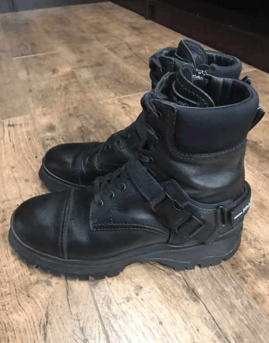 Prada Prada Strapped Military Combat Boots | Grailed