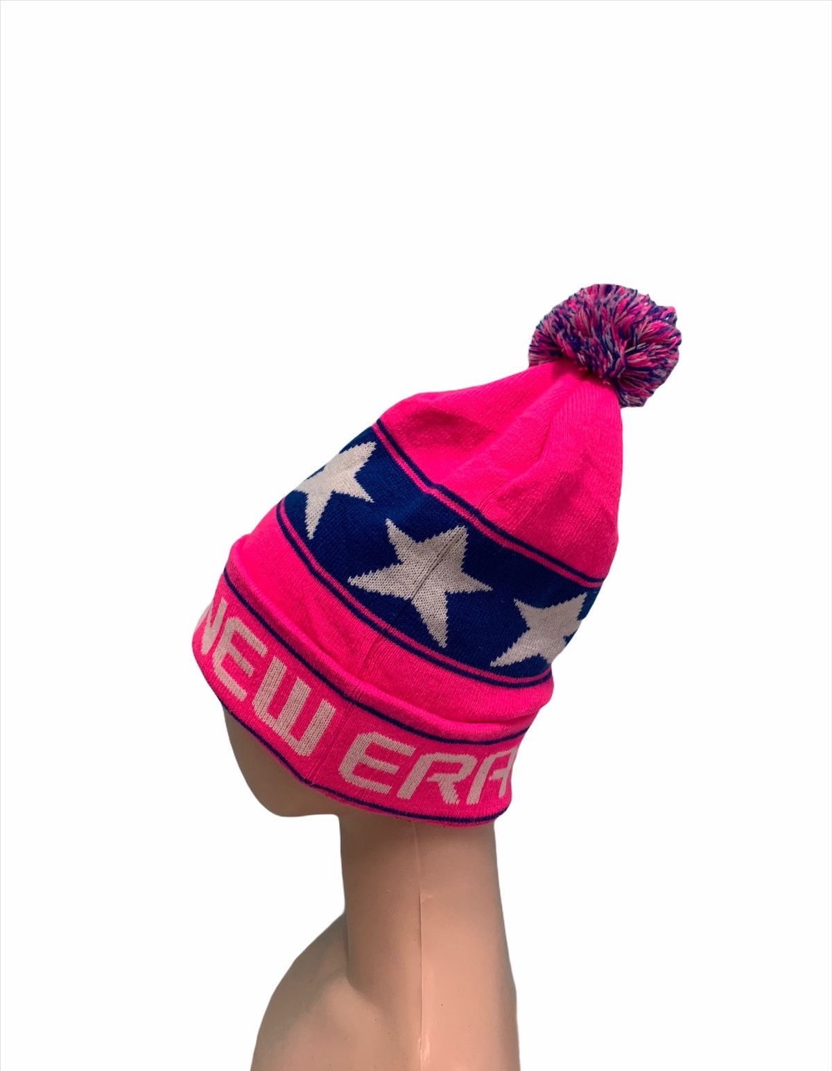 Japanese Brand × New Era RARE ‼️ Pink Star New Era Beanie Cap Nice Design Size ONE SIZE - 3 Thumbnail