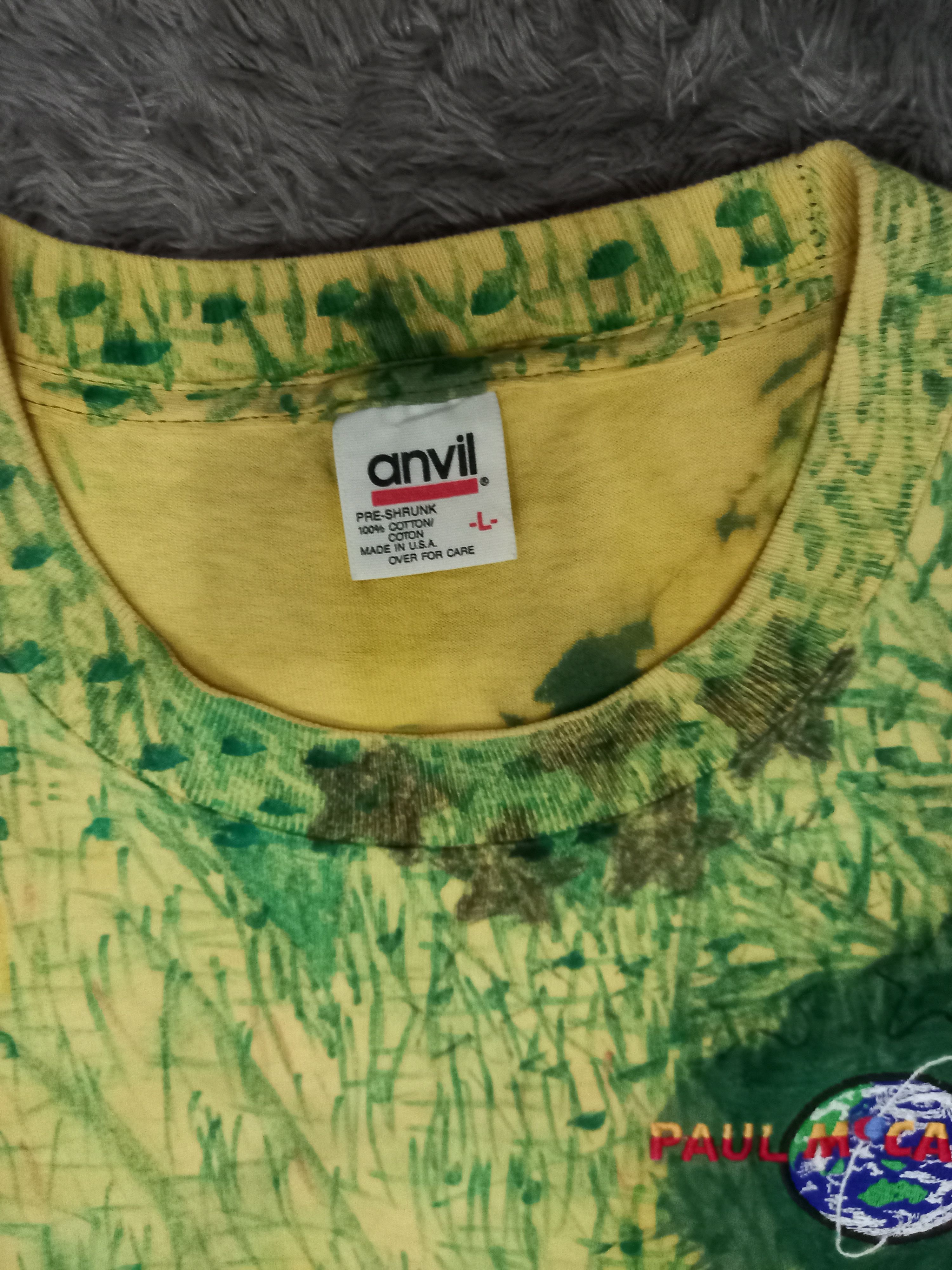 Anvil × Band Tees × Vintage Vintage 90s Paul Mccartney Embroidery Tie Dye Shirt Size US L / EU 52-54 / 3 - 3 Thumbnail