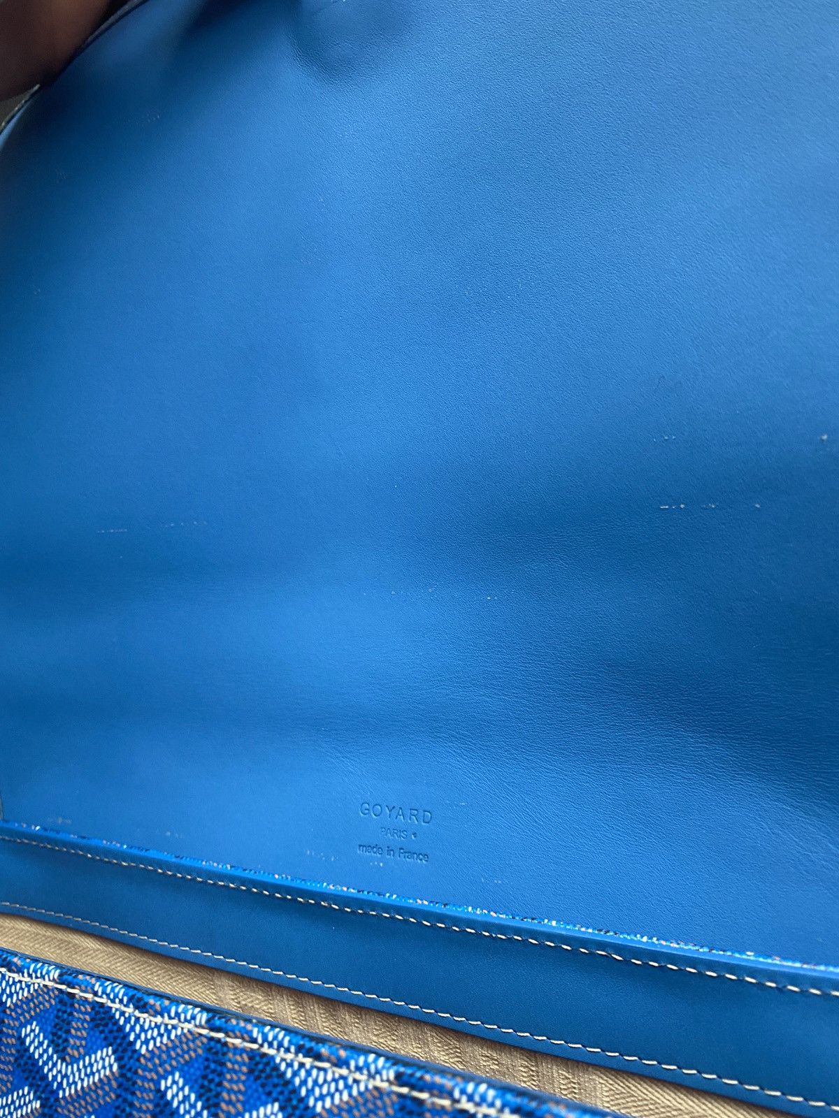 Goyard Sky Blue Goyard Grand Bleu MM Messenger Bag Size ONE SIZE - 10 Thumbnail