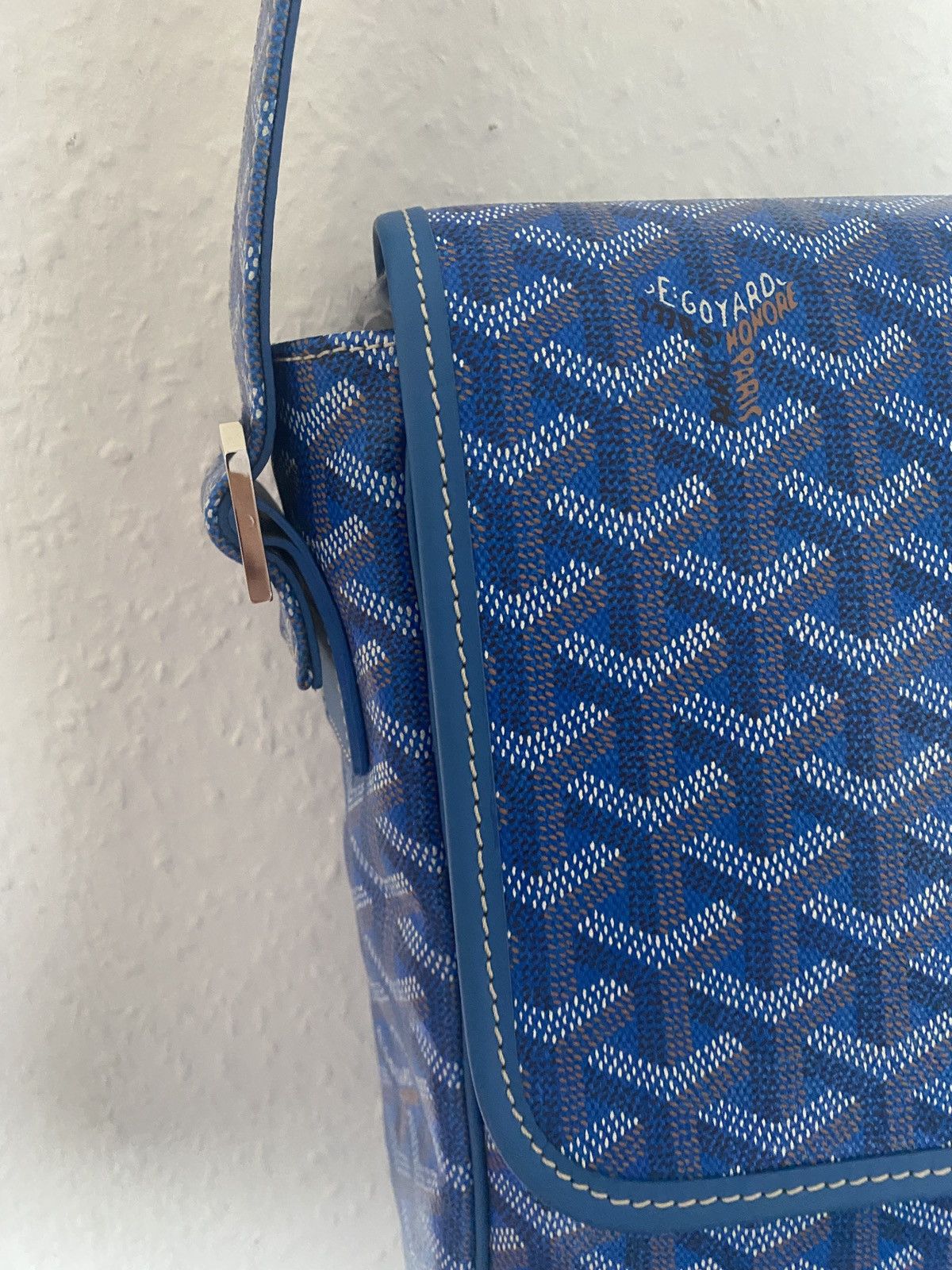 Goyard Sky Blue Goyard Grand Bleu MM Messenger Bag Size ONE SIZE - 5 Thumbnail