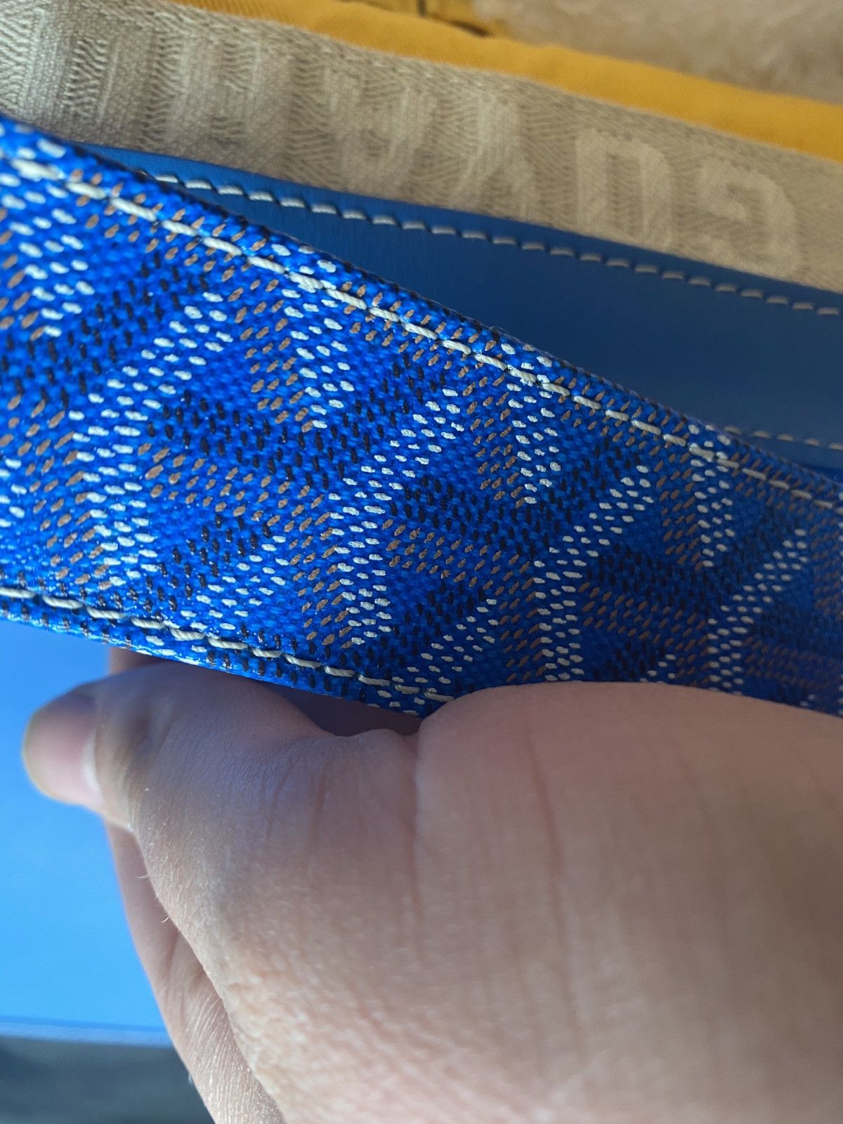 Goyard Sky Blue Goyard Grand Bleu MM Messenger Bag Size ONE SIZE - 17 Thumbnail