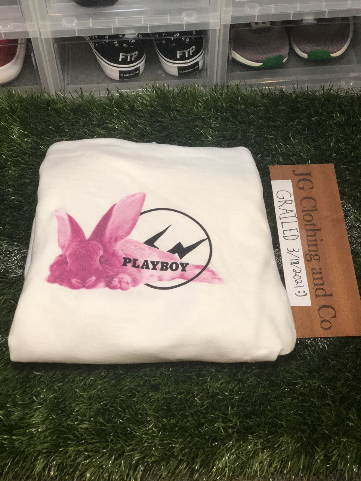 Fragment Design × Playboy Fragment Meets Playboy Pink Bunny White 