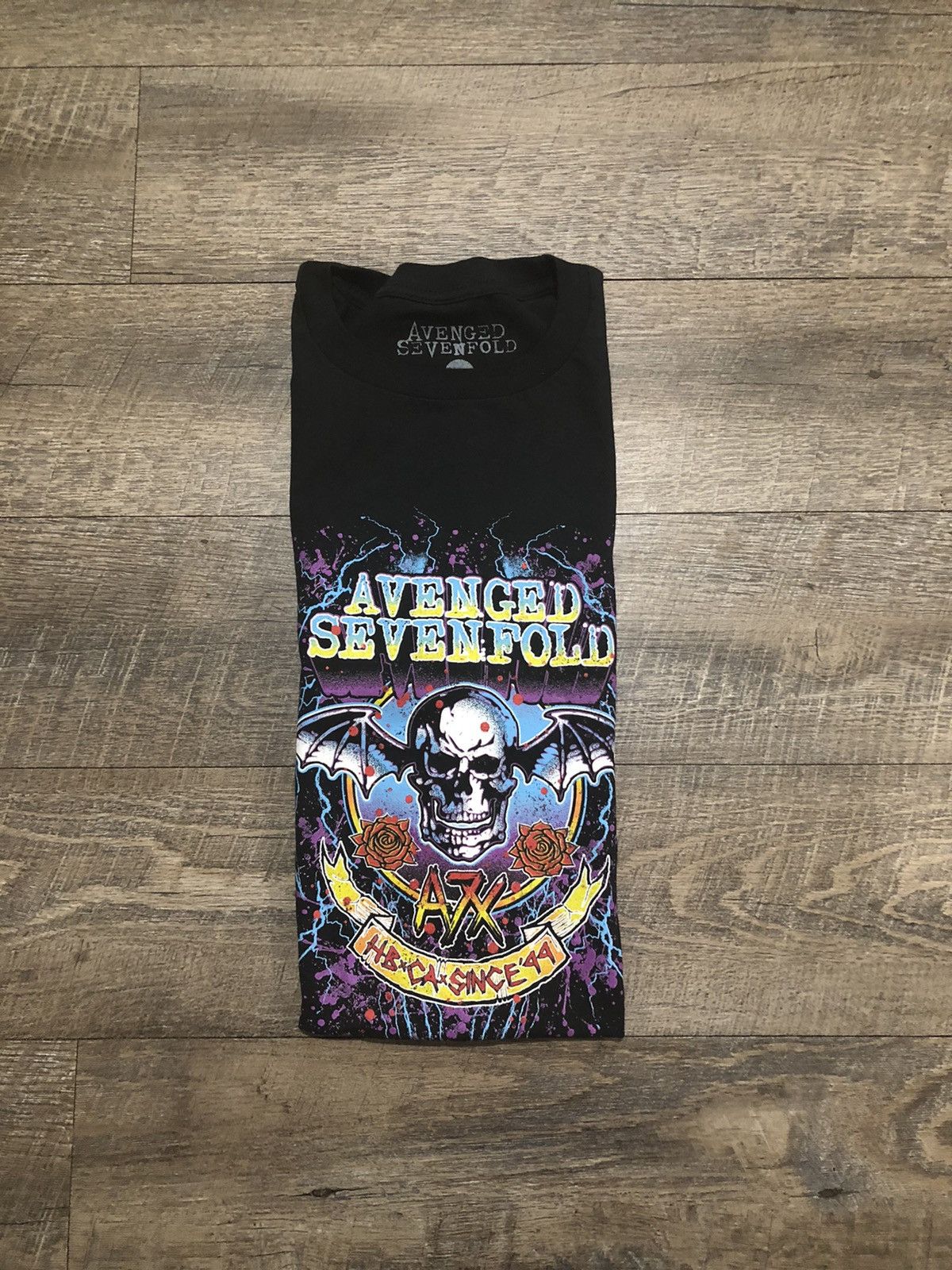 Band Tees Avenged Sevenfold Tour Black Tee Shirt Size XS Size US XS / EU 42 / 0 - 6 Thumbnail
