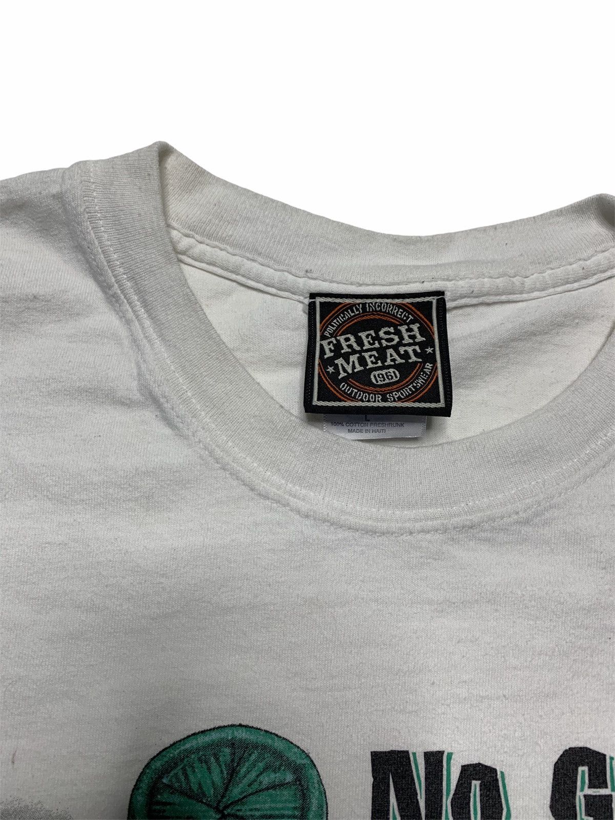 Vintage Vintage White Shotgun Shell T Shirt No Grain No Pain No Gain Size US L / EU 52-54 / 3 - 4 Thumbnail