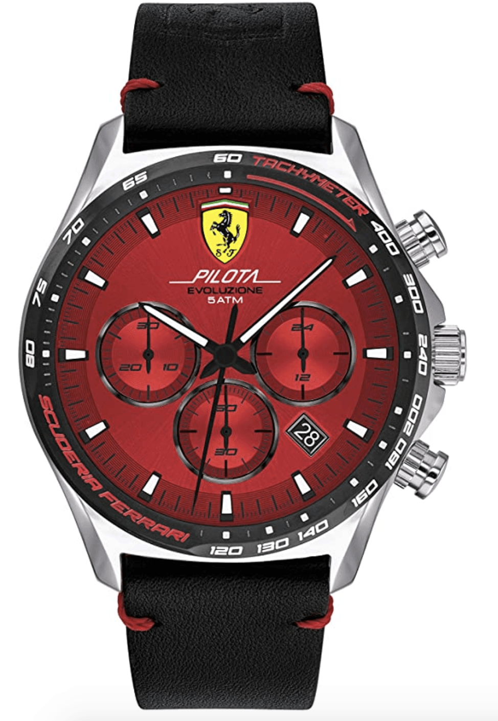 Ferrari Scuderia Ferrari men's pilota stainless steel quartz Ferrari Scuderia Ferrari men's pilota stainless steel quartz