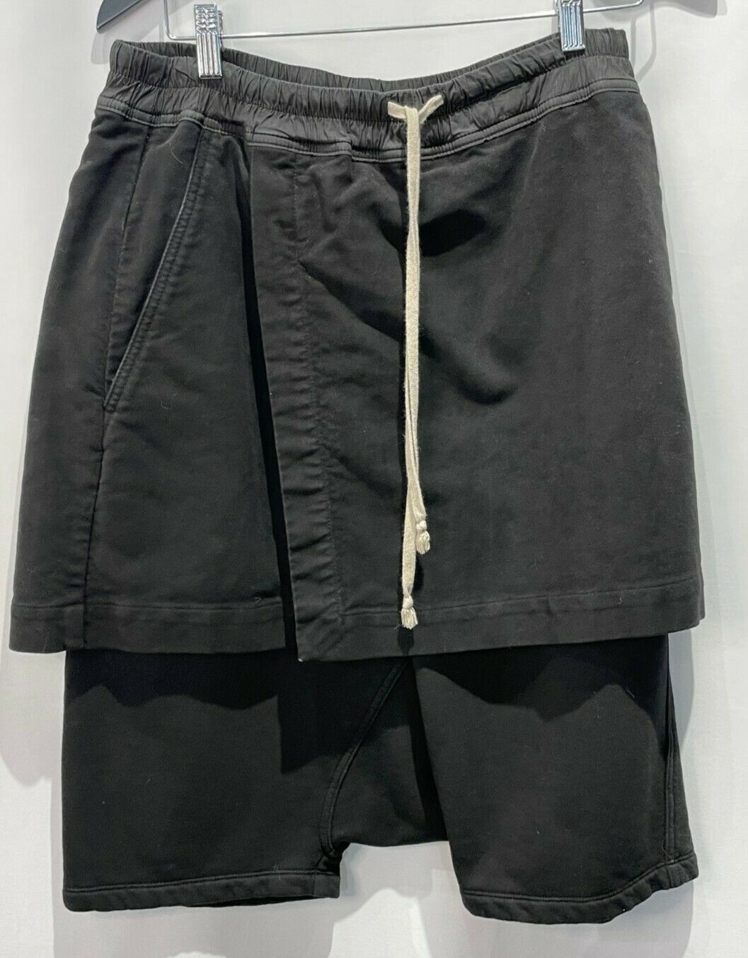 Pre-owned Rick Owens Drkshdw Rick Owens Dark Shadow Mens Shorts In Black