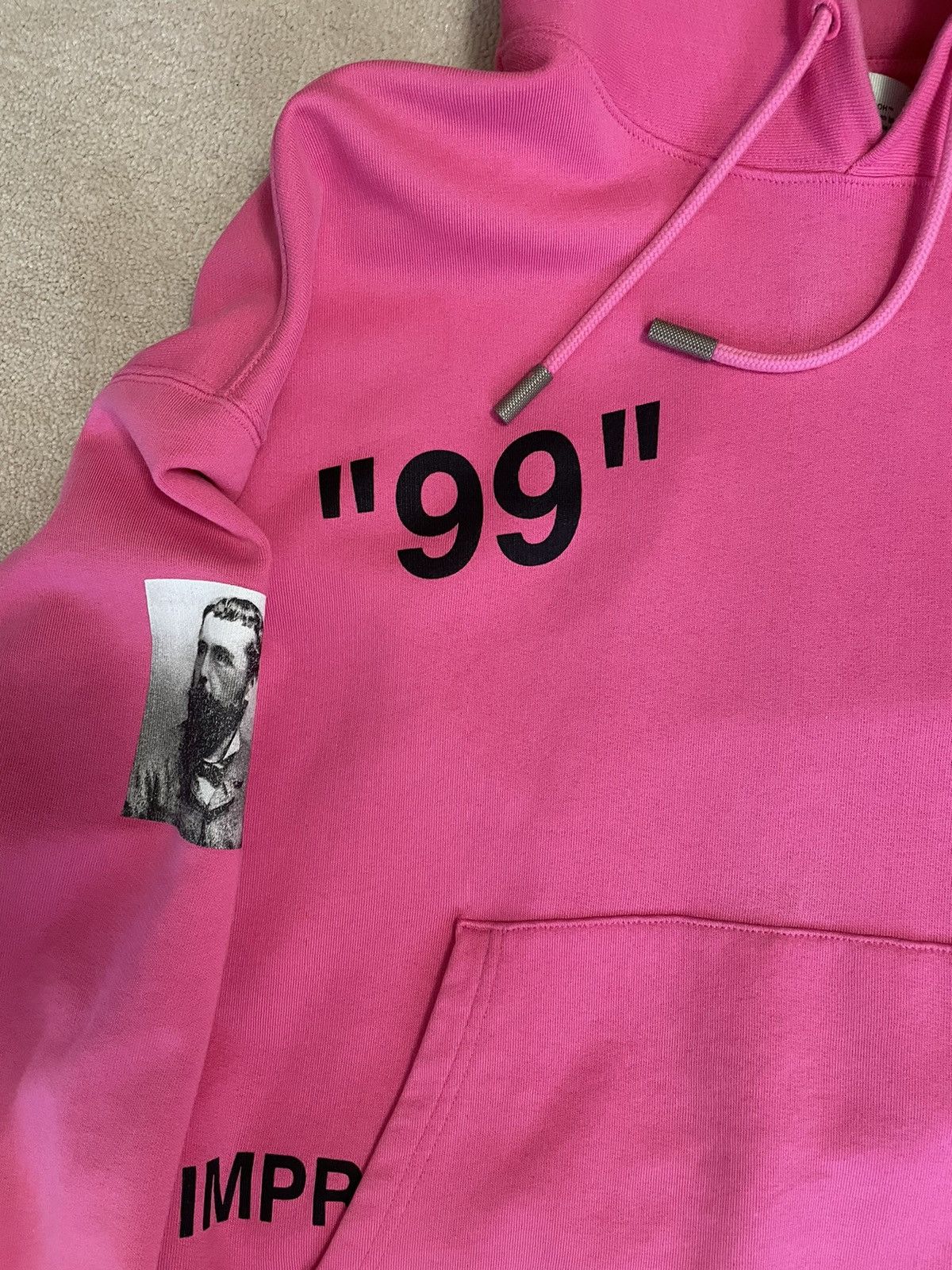 Off-White Exclusive Pink 'Impressionism' Boat Hoodie Size US M / EU 48-50 / 2 - 3 Thumbnail
