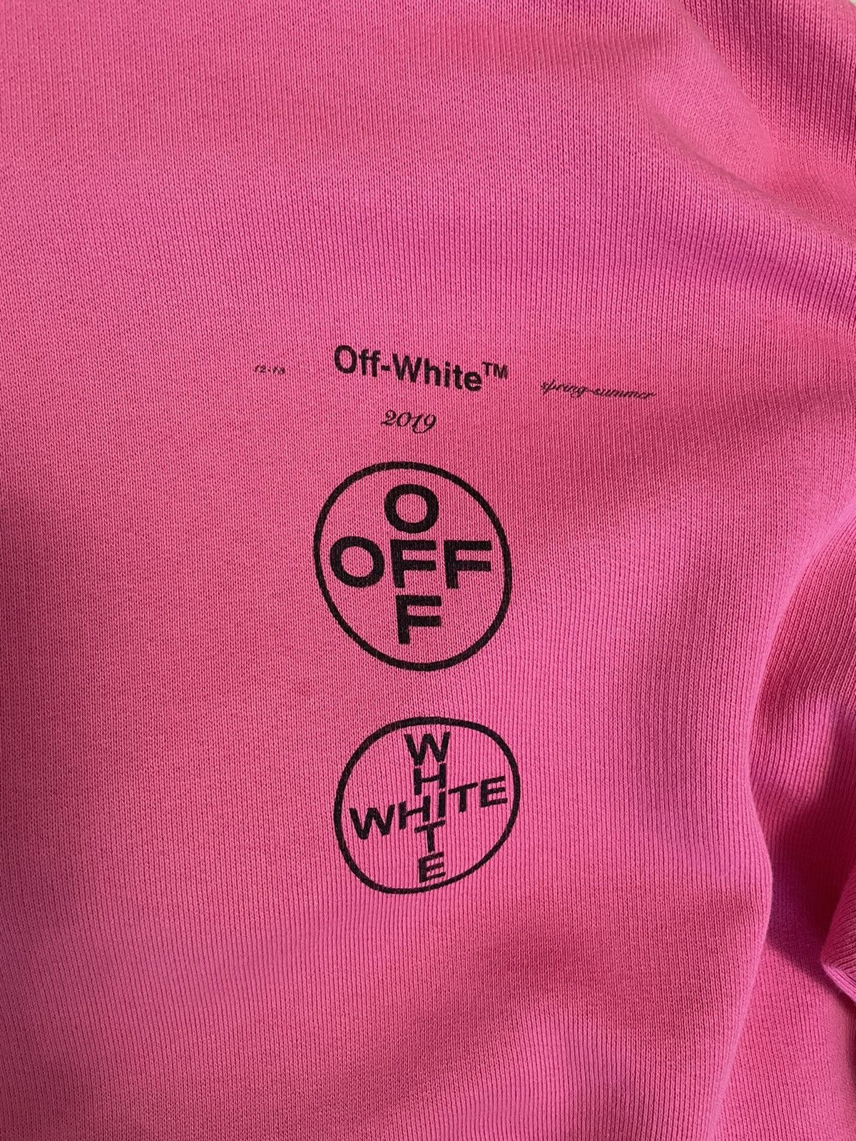 Off-White Exclusive Pink 'Impressionism' Boat Hoodie Size US M / EU 48-50 / 2 - 4 Thumbnail