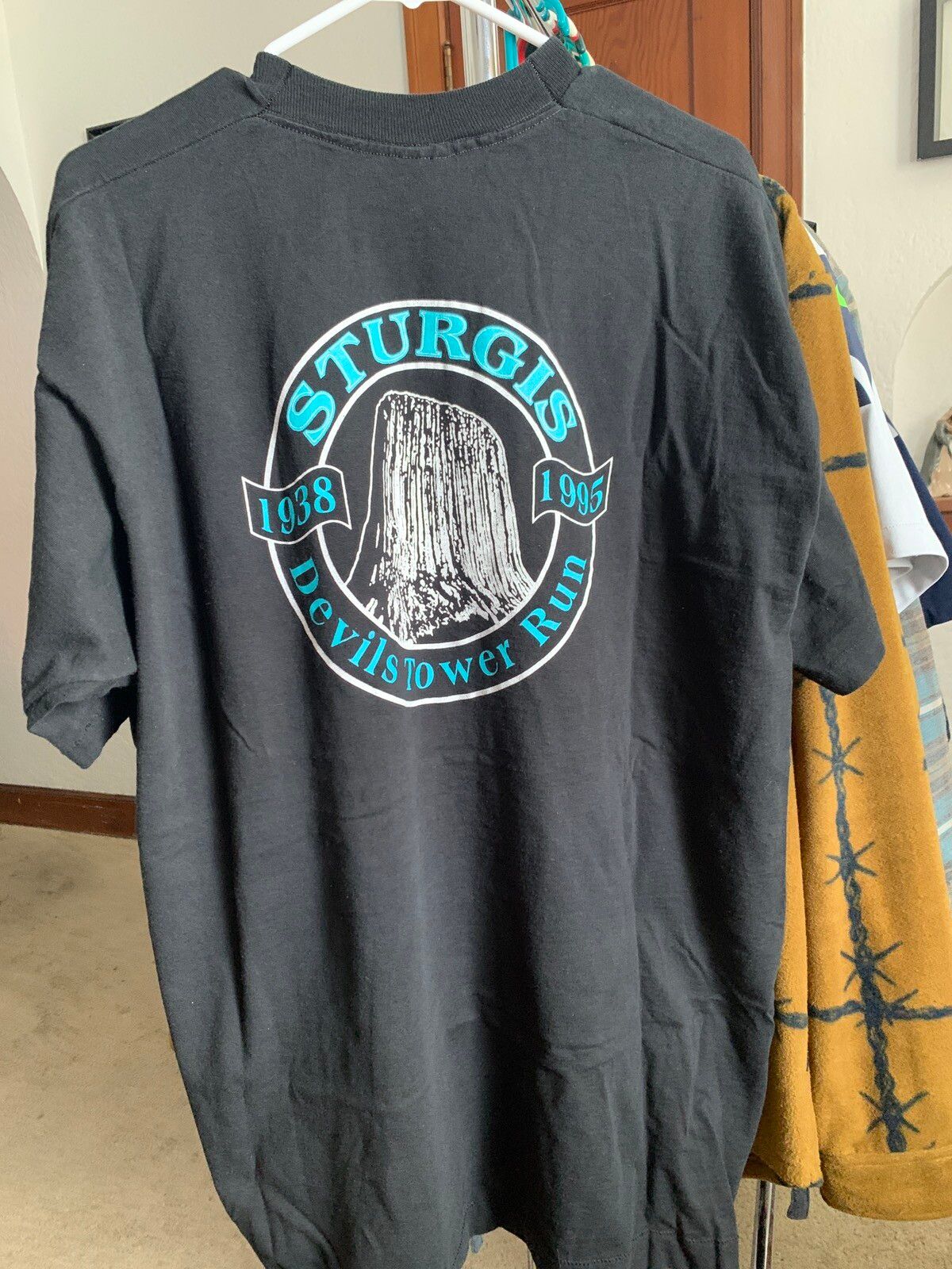 Vintage Vintage Sturgis “Devil’s Tower run 1995” shirt Size US XXL / EU 58 / 5 - 1 Preview
