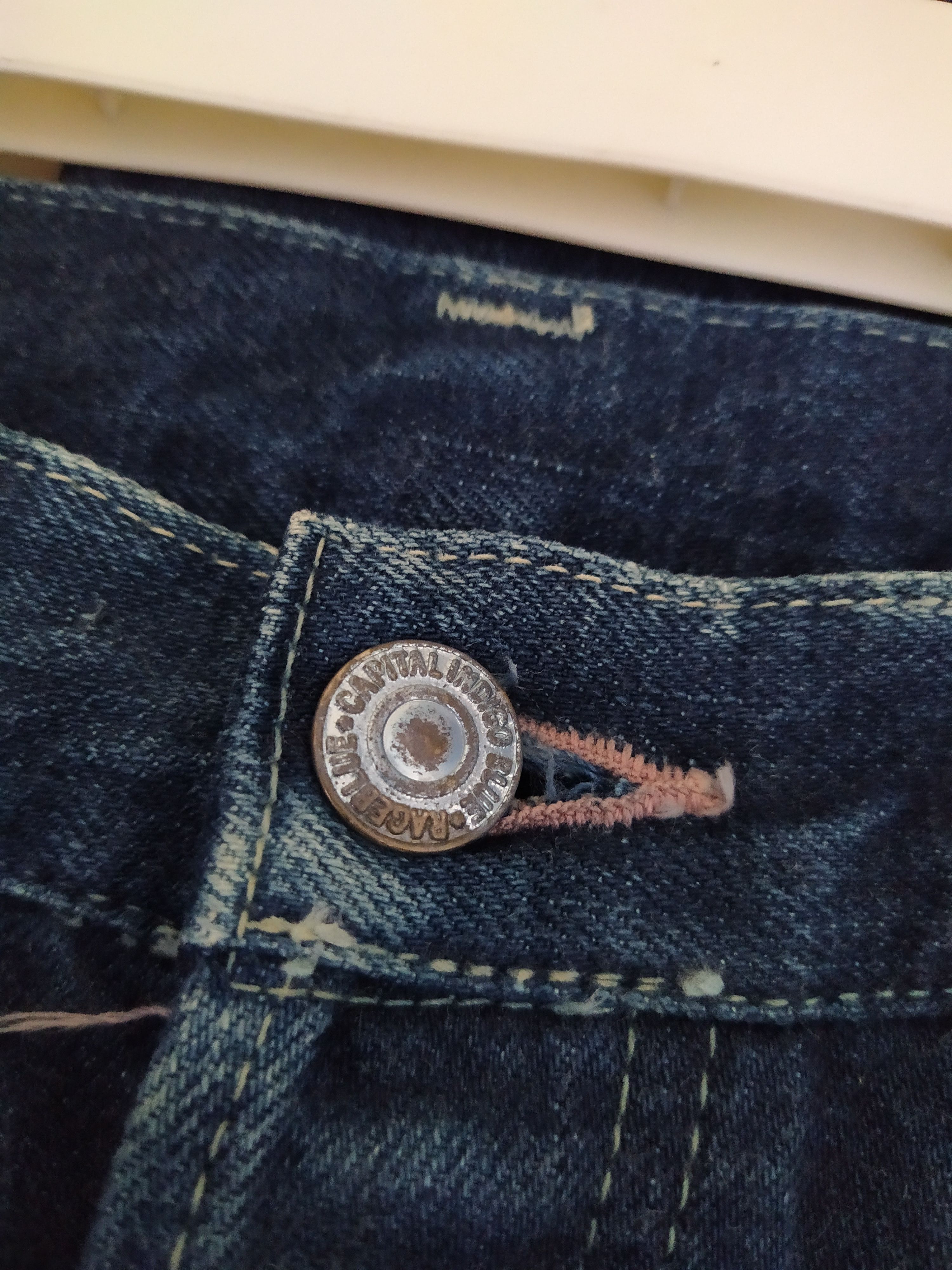 Japanese Brand RAGEBLUE x KAPITAL INDIGO BLUE DENIM SELVEDGE JAPAN (B884) Size US 30 / EU 46 - 6 Thumbnail