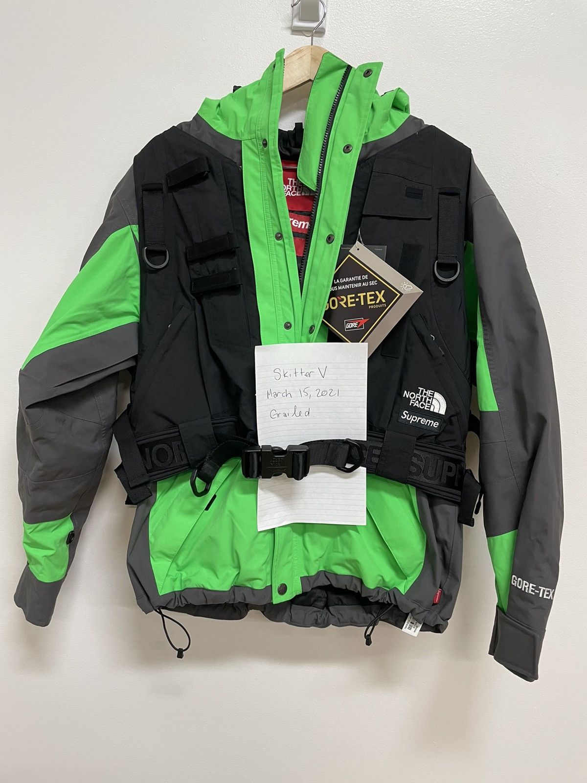 Supreme × The North Face Supreme North Face RTG Gortex Jacket and Vest -  Green | Grailed