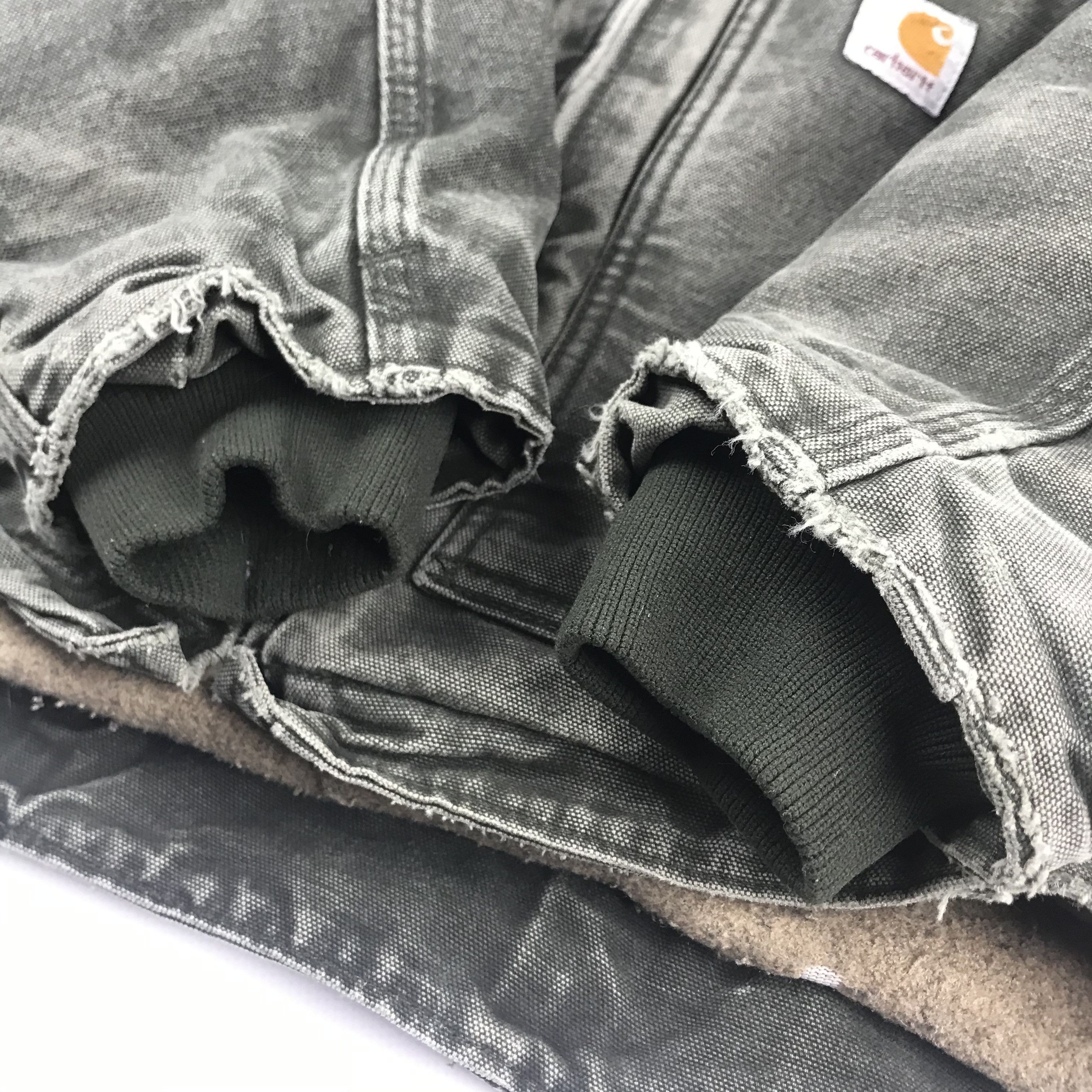 Carhartt × Vintage INSANE Vintage CARHARTT Faded Olive Jacket w Corduroy Collar Size US M / EU 48-50 / 2 - 6 Thumbnail