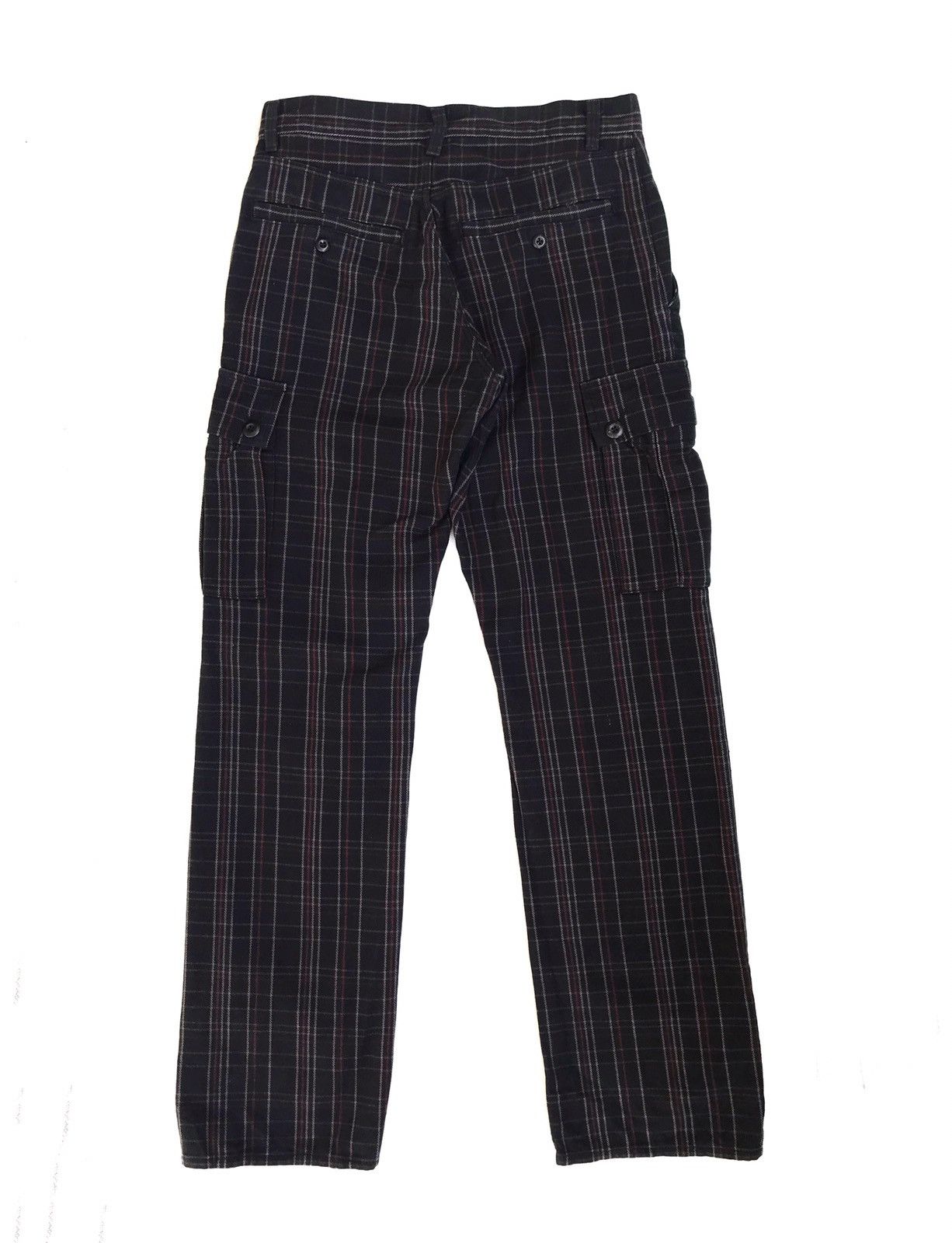Japanese Brand Japan Branded PPFM Plaid Checked Cargo Pockets Pant Size US 31 - 6 Thumbnail