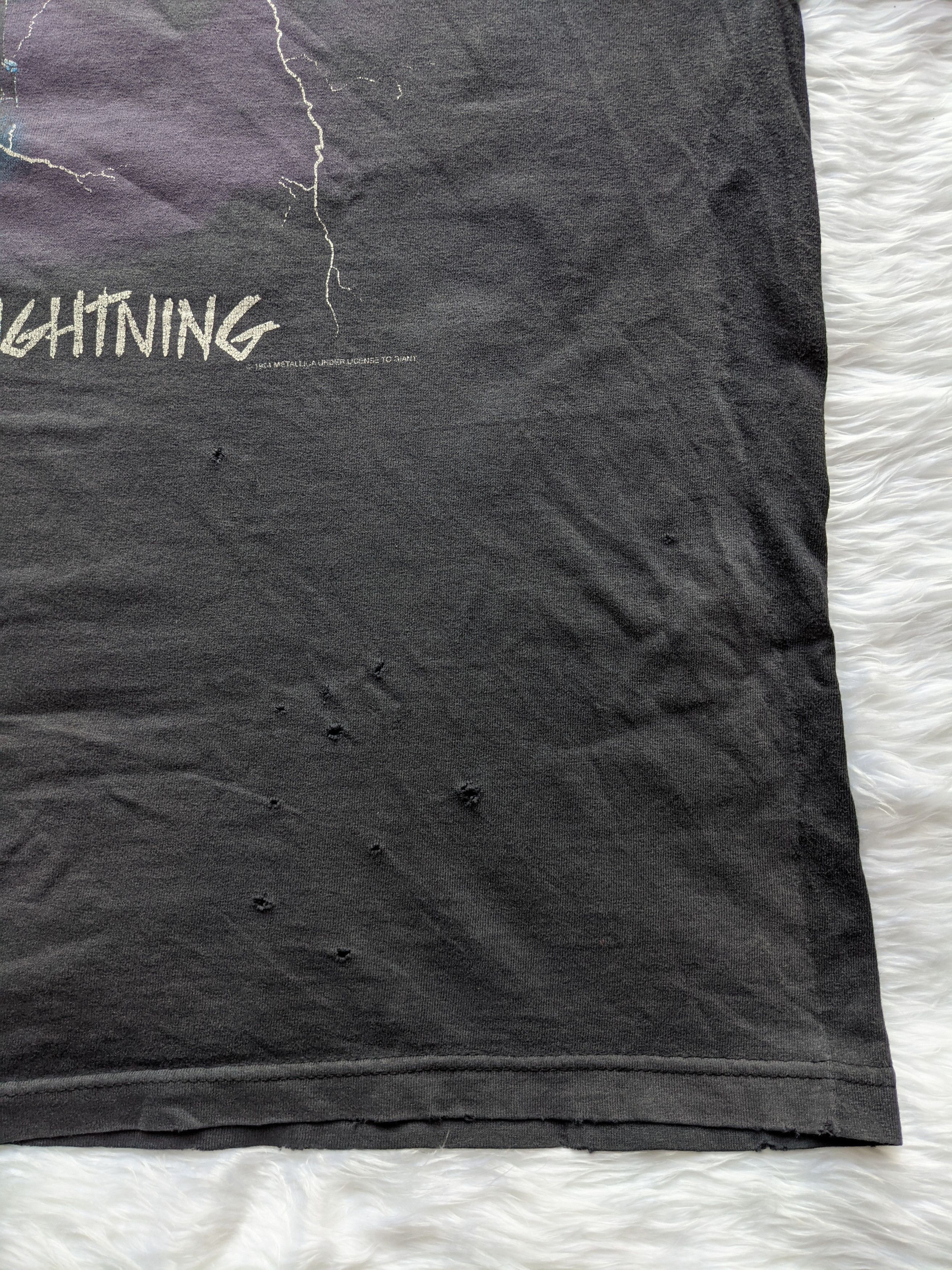 Band Tees × Metallica × Vintage Vintage 1994 distressed METALICCA Ride The Lighting Size US XL / EU 56 / 4 - 5 Thumbnail