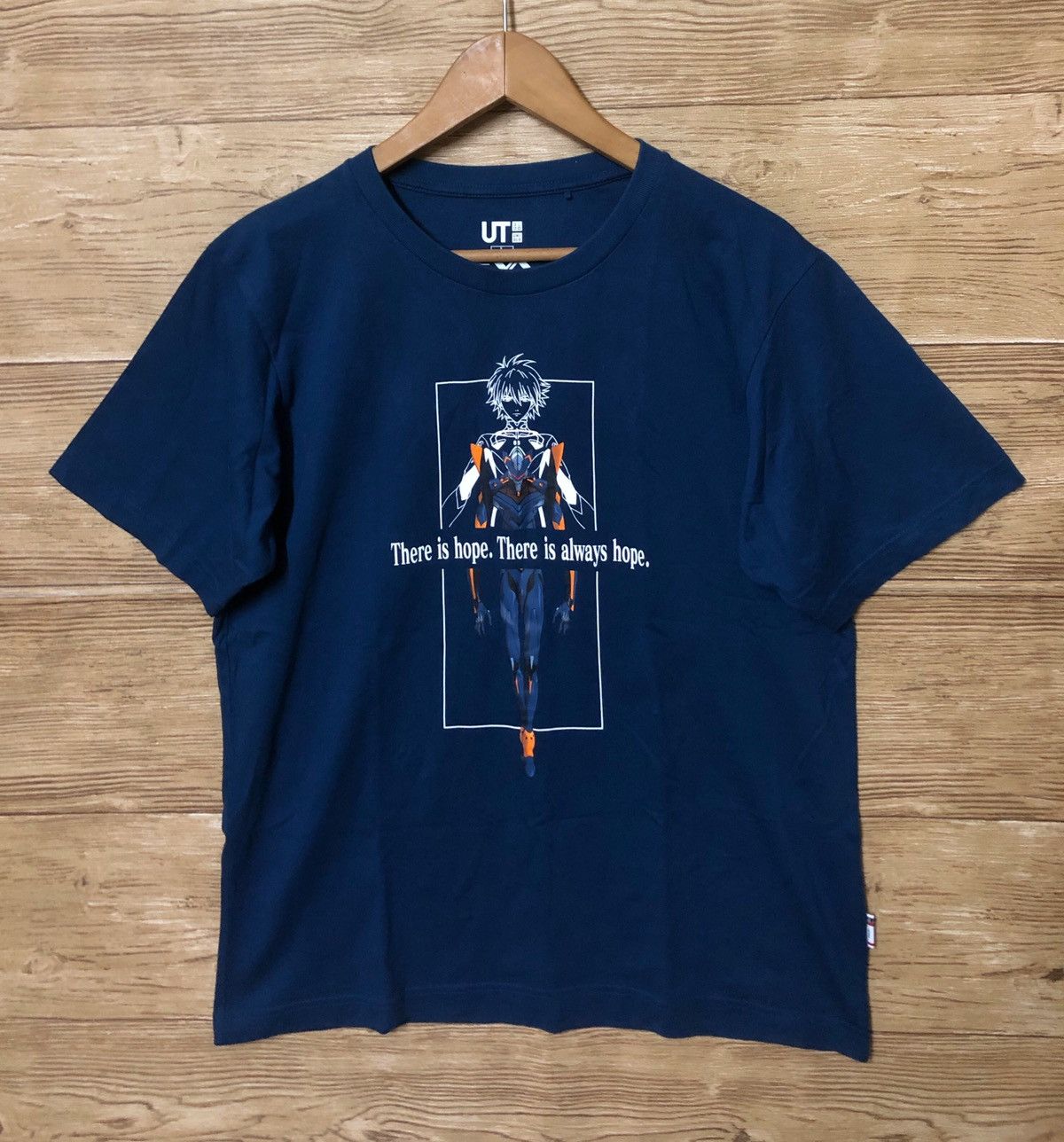 Vintage Anime T shirt Evangelion L Rei Ayanami Asuka Nerv