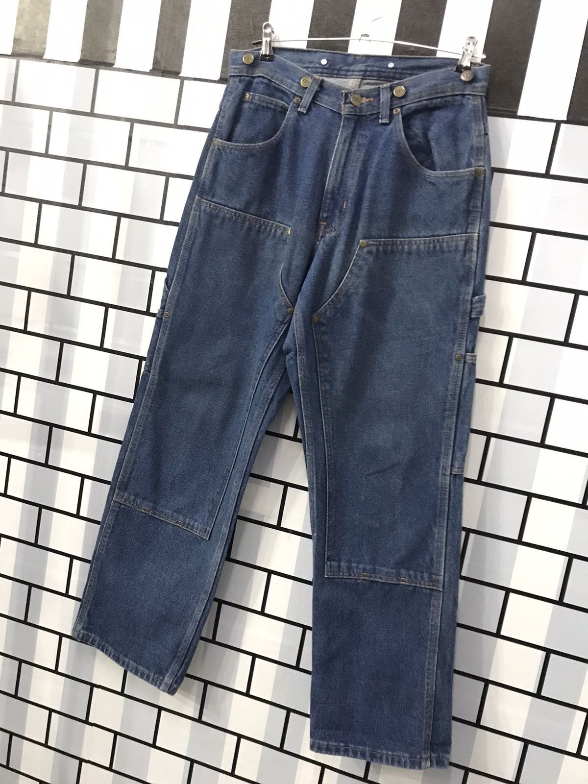 Other × Vintage Vtg 80's 90's Key Double Knee Workwear Denim