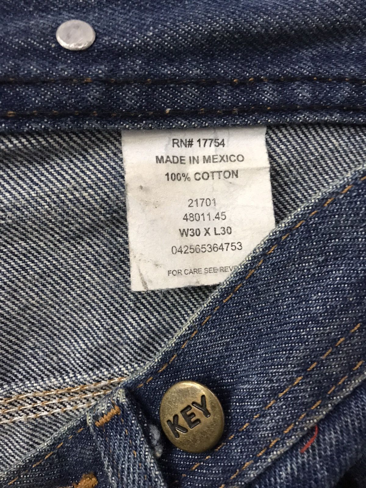 Other × Vintage Vtg 80's 90's Key Double Knee Workwear Denim Other × Vintage Vtg 80's 90's Key Double Knee Workwear Denim
