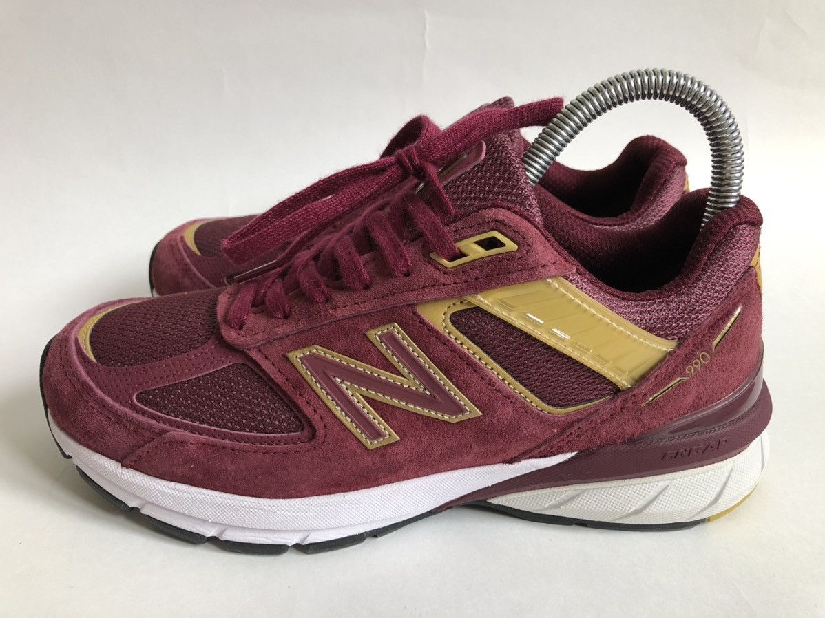 New balance 990v5 burgundy best sale