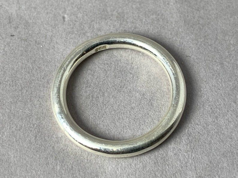 Handmade Spinner Ring, Simple Band Ring, Silver Band Ring, Size ONE SIZE - 2 Thumbnail