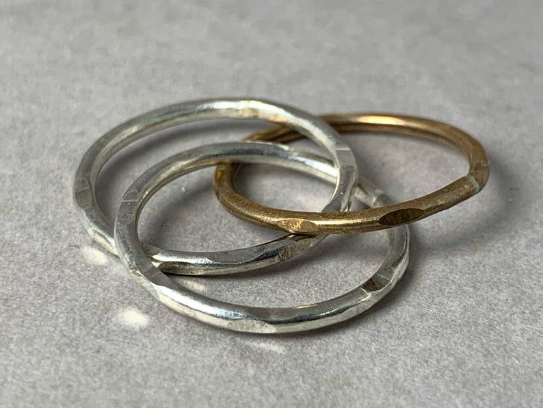 Handmade Spiral Ring, Wedding Ring, Stacking Ring, Textured Ring, Size ONE SIZE - 4 Thumbnail
