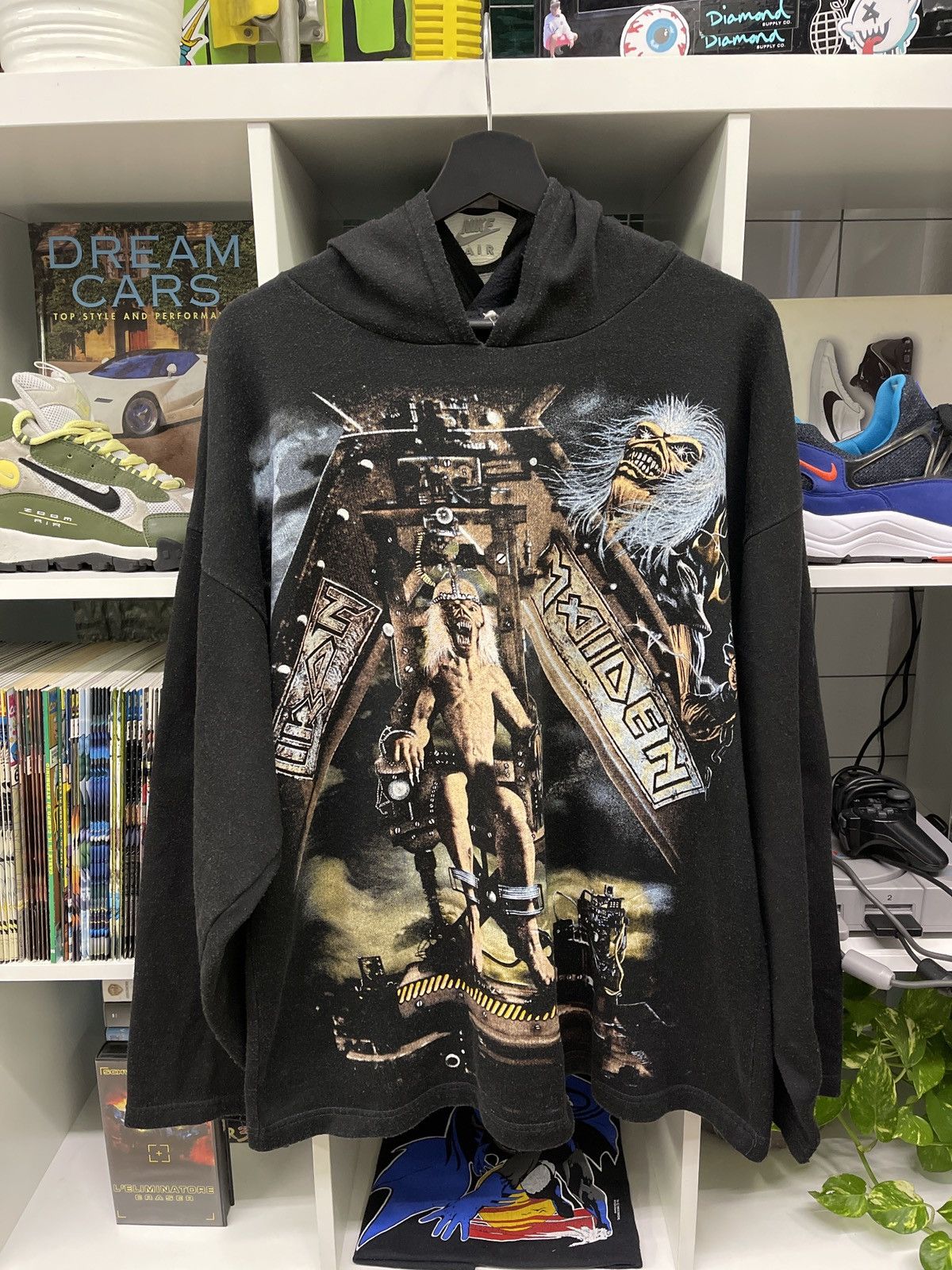 Band Tees × Iron Maiden × Vintage Vintage Iron Maiden Hoodie Size US XL / EU 56 / 4 - 1 Thumbnail