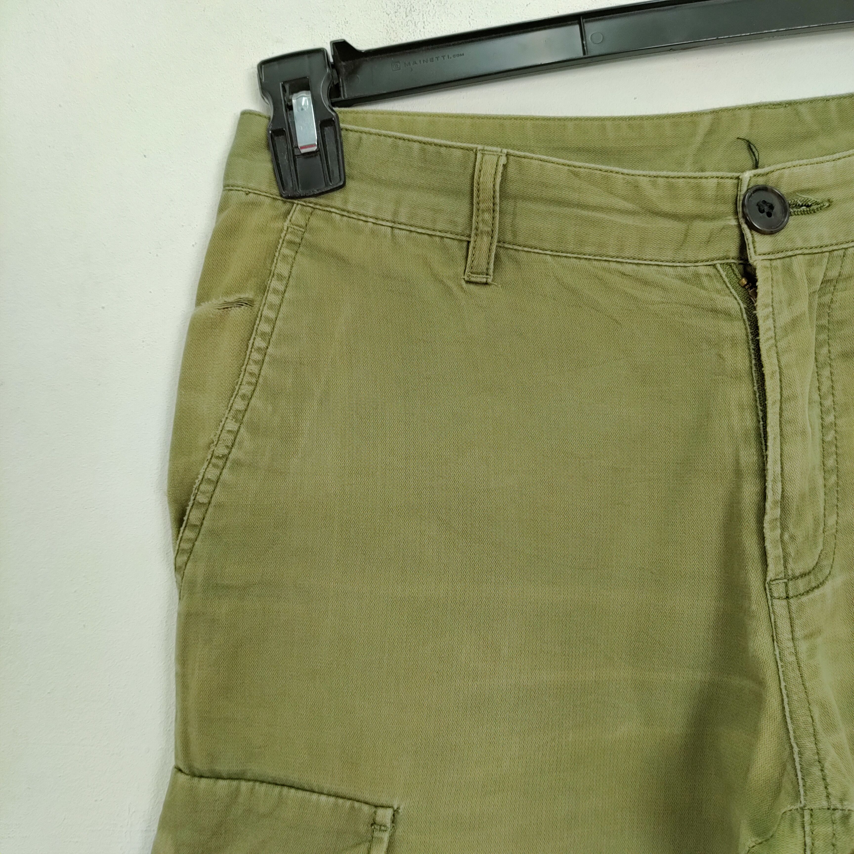 Japanese Brand × Takeo Kikuchi TEKEO KIKUCHI FADED CARGO PANTS DEMAGE KNEE Size US 30 / EU 46 - 4 Thumbnail