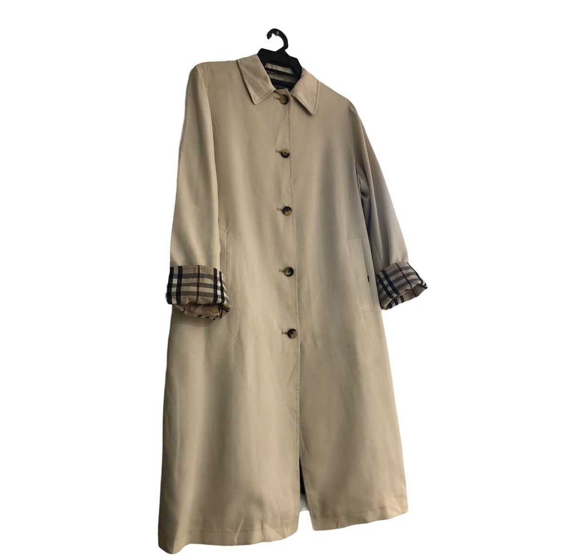 Burberry × Burberry Prorsum Burberry Single Breasted Nova Check Long Jacket Size US S / EU 44-46 / 1 - 3 Thumbnail