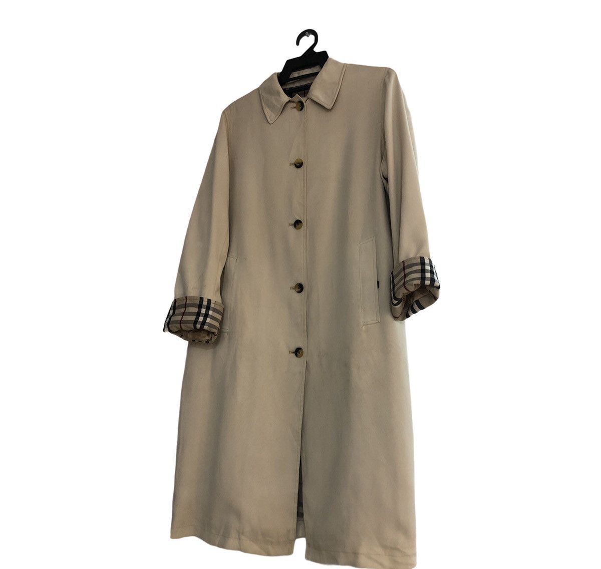 Burberry × Burberry Prorsum Burberry Single Breasted Nova Check Long Jacket Size US S / EU 44-46 / 1 - 2 Thumbnail